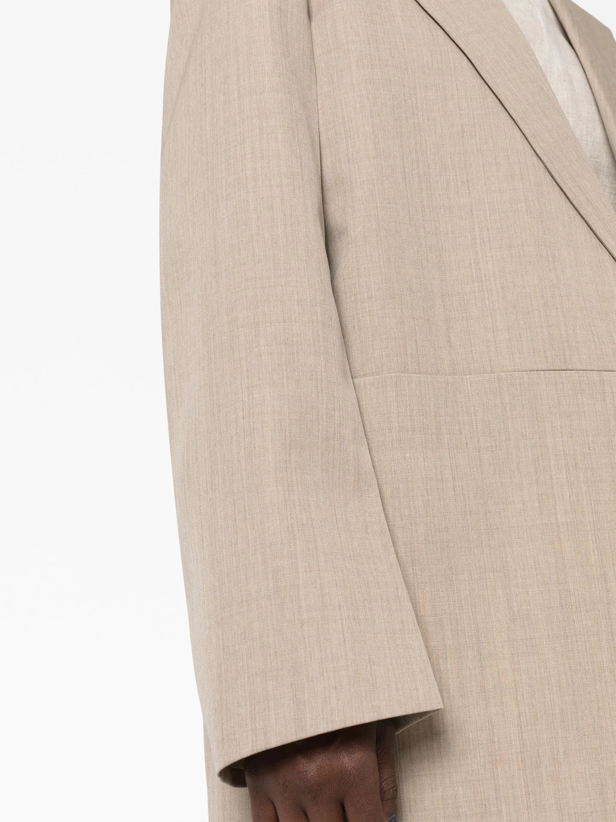 single-breasted oversized blazer