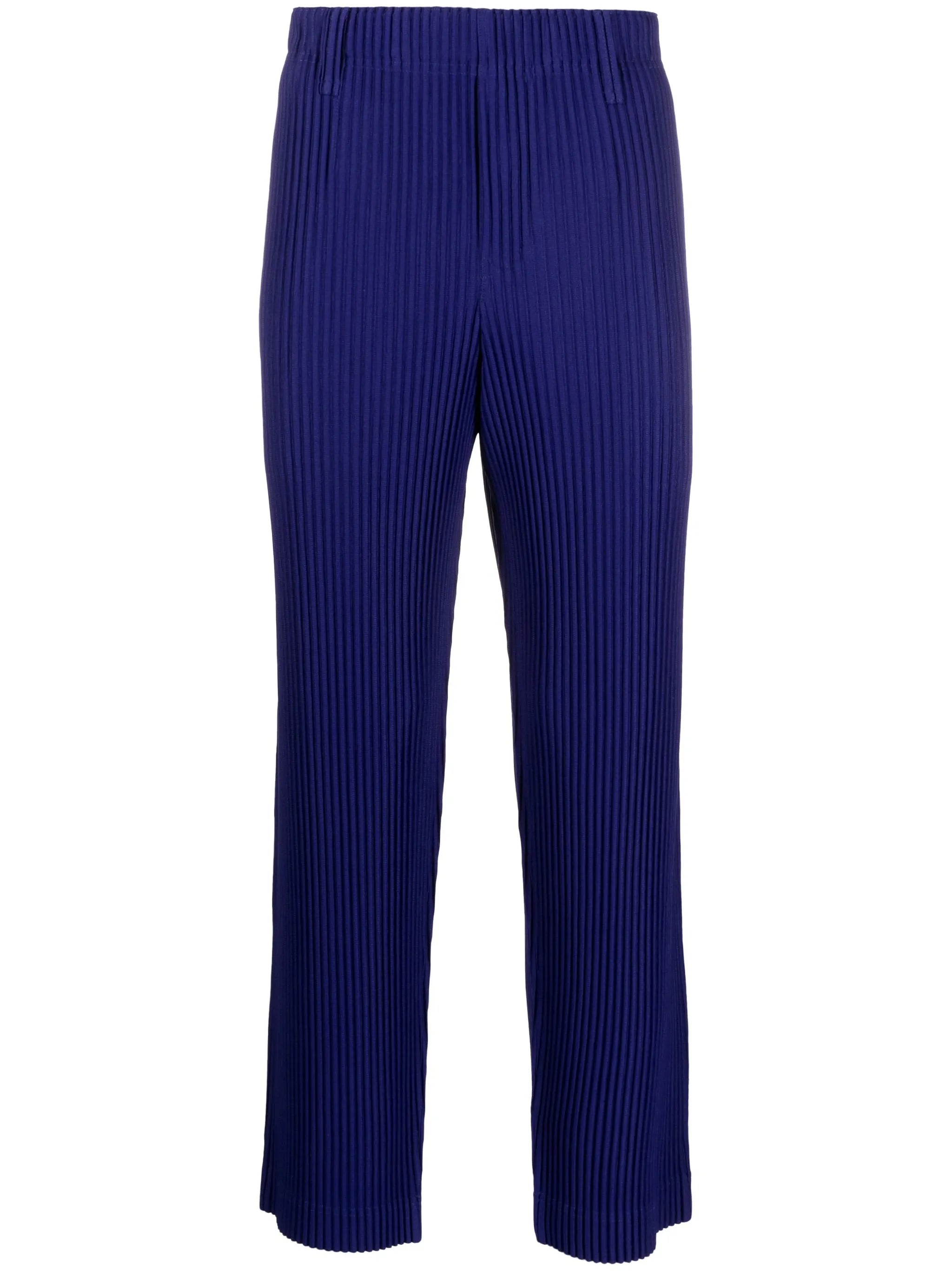 pleated tailored trousers