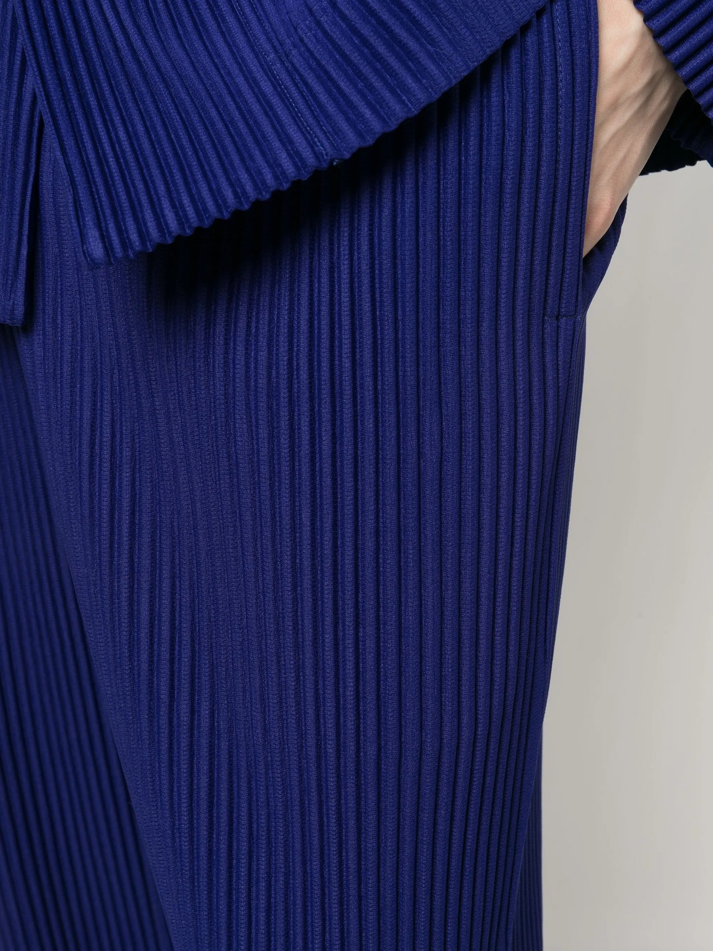 pleated tailored trousers