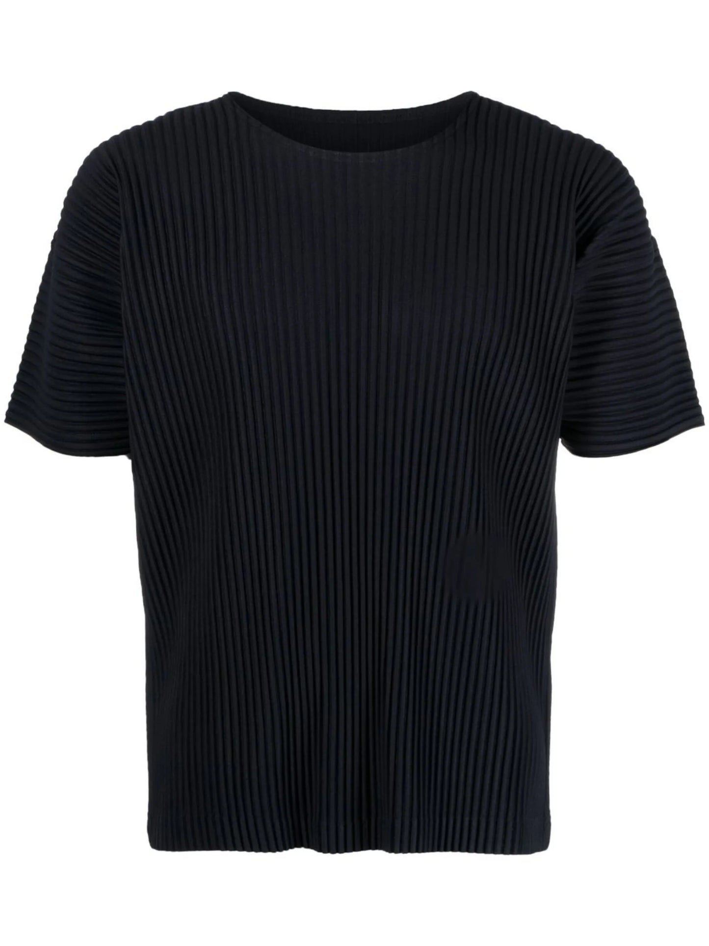 plissé round-neck T-shirt