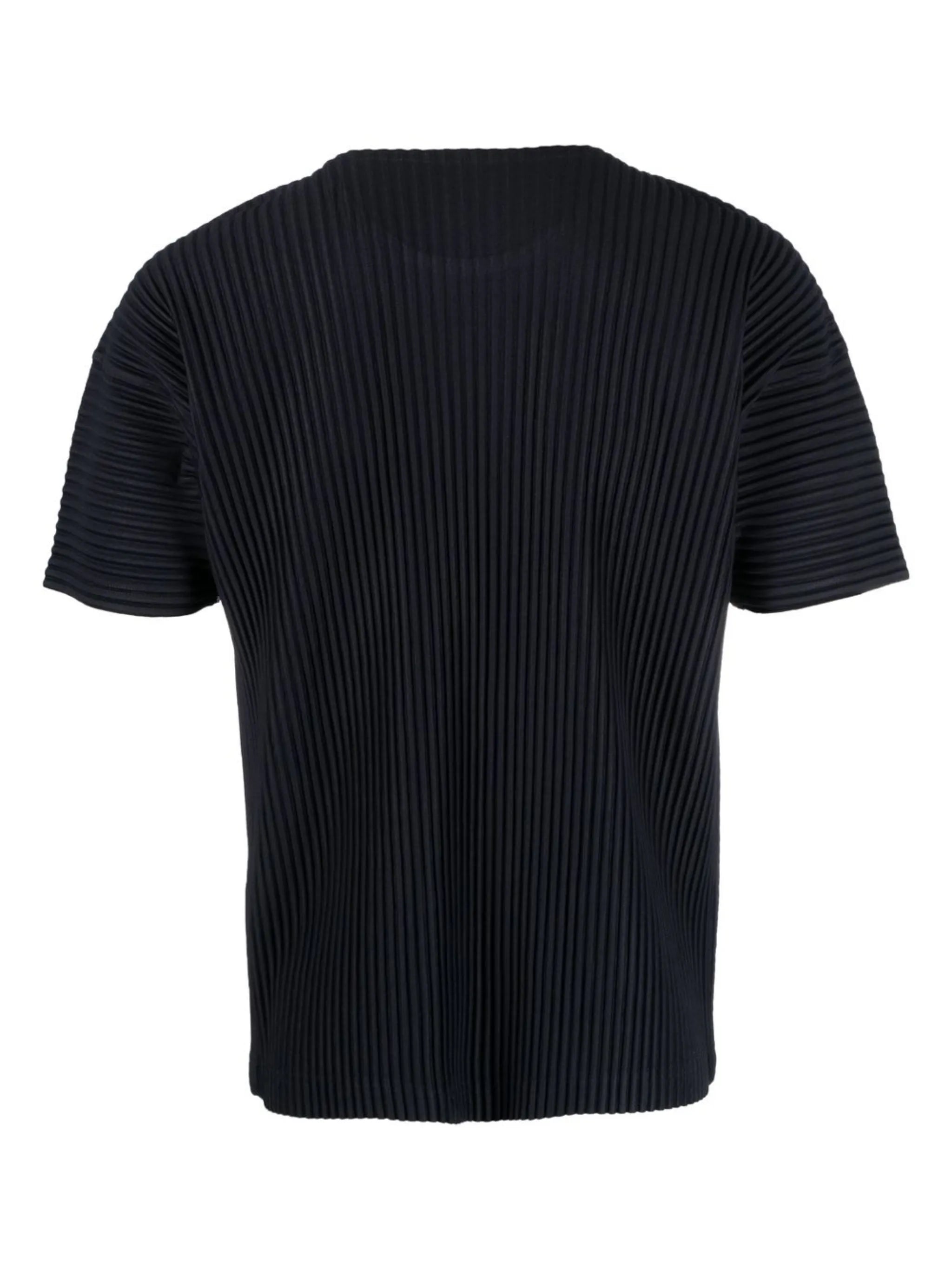 plissé round-neck T-shirt
