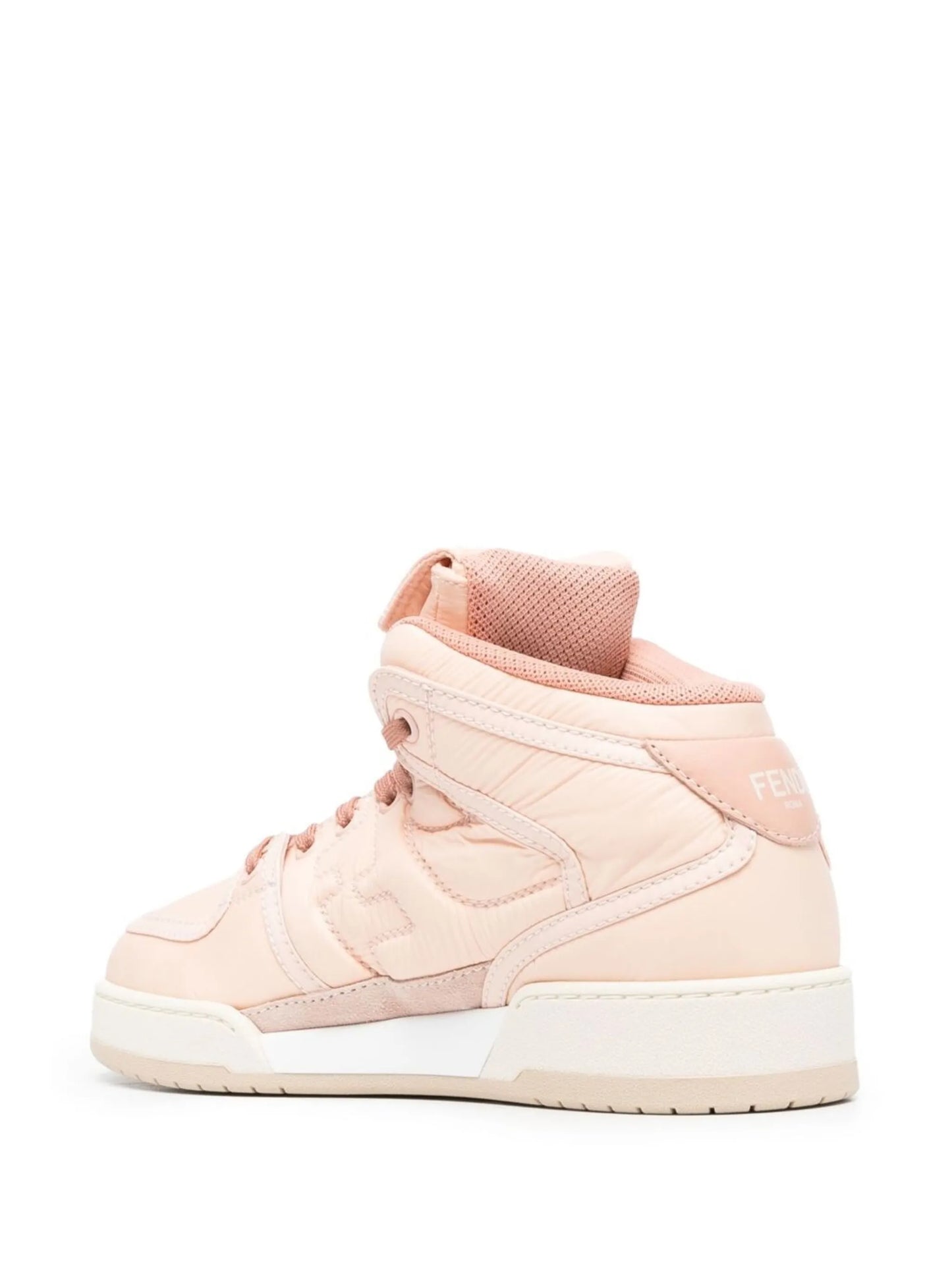 FF-embossed high-top sneakers