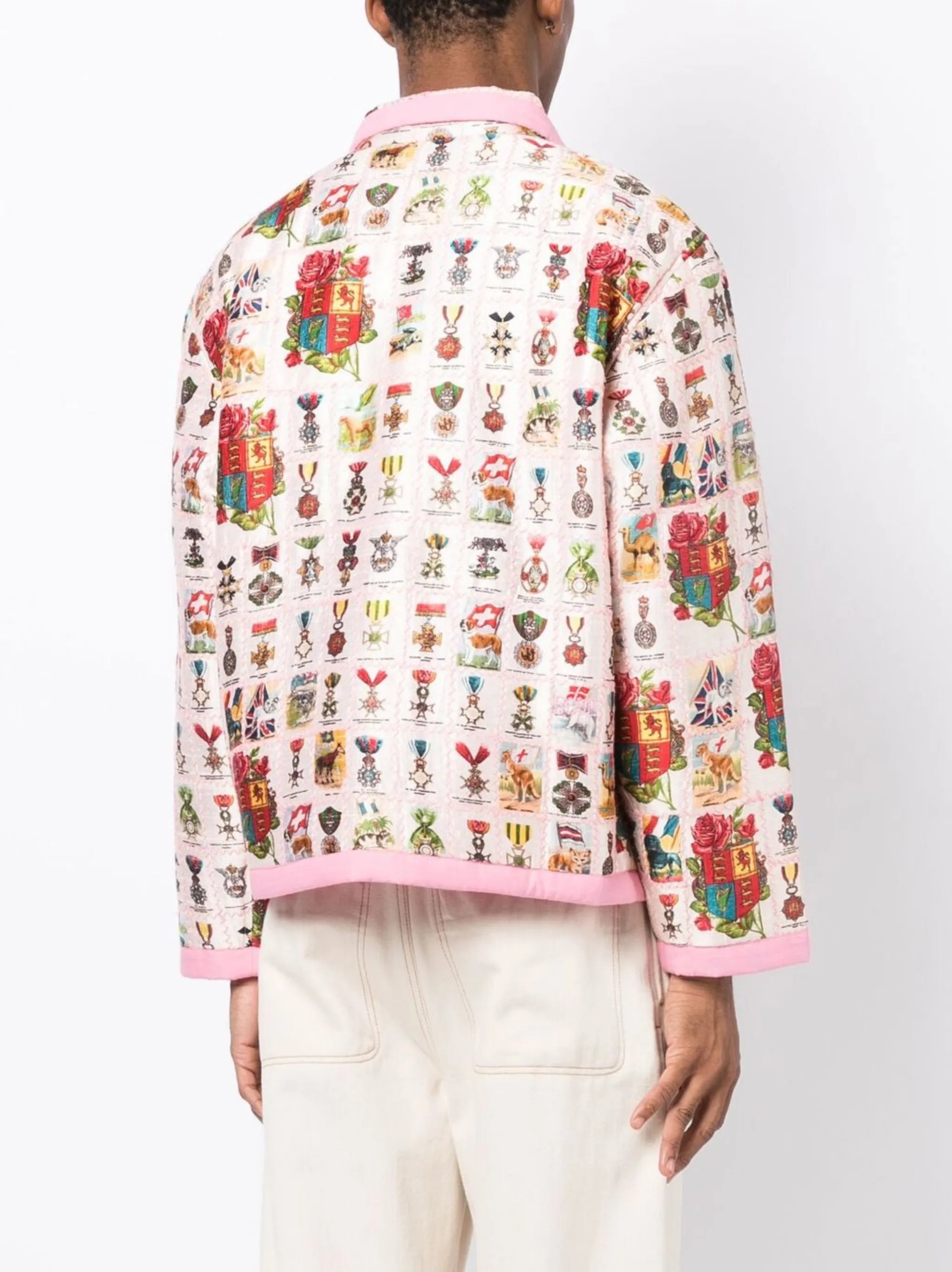 Tobacco Signet quilted jacket