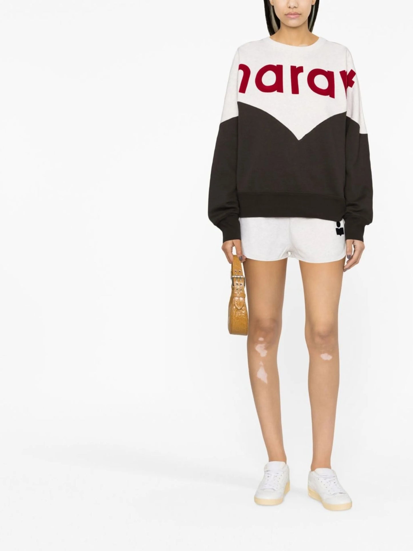 Houston flocked-logo sweatshirt