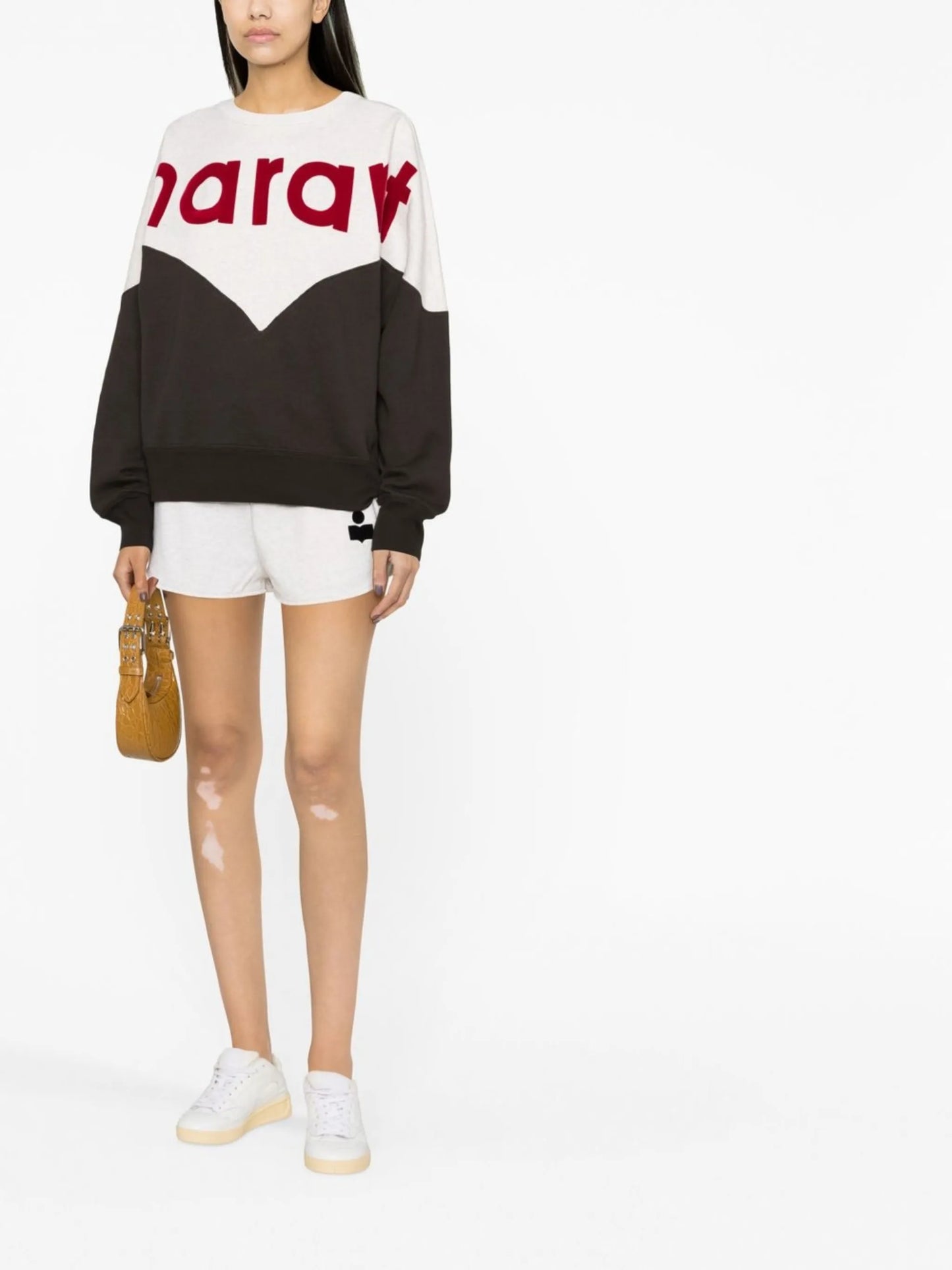 Houston flocked-logo sweatshirt