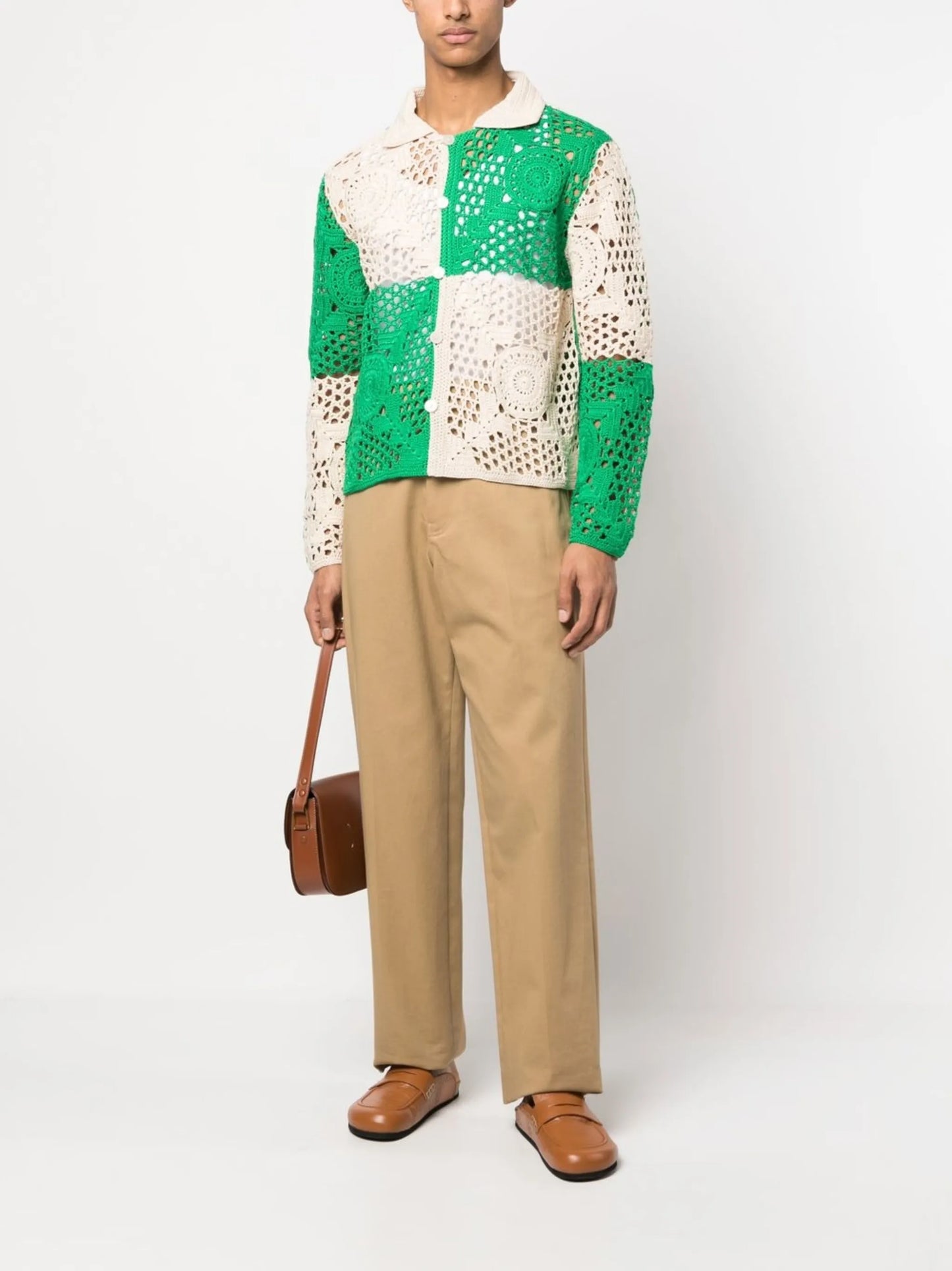 crochet-design button shirt