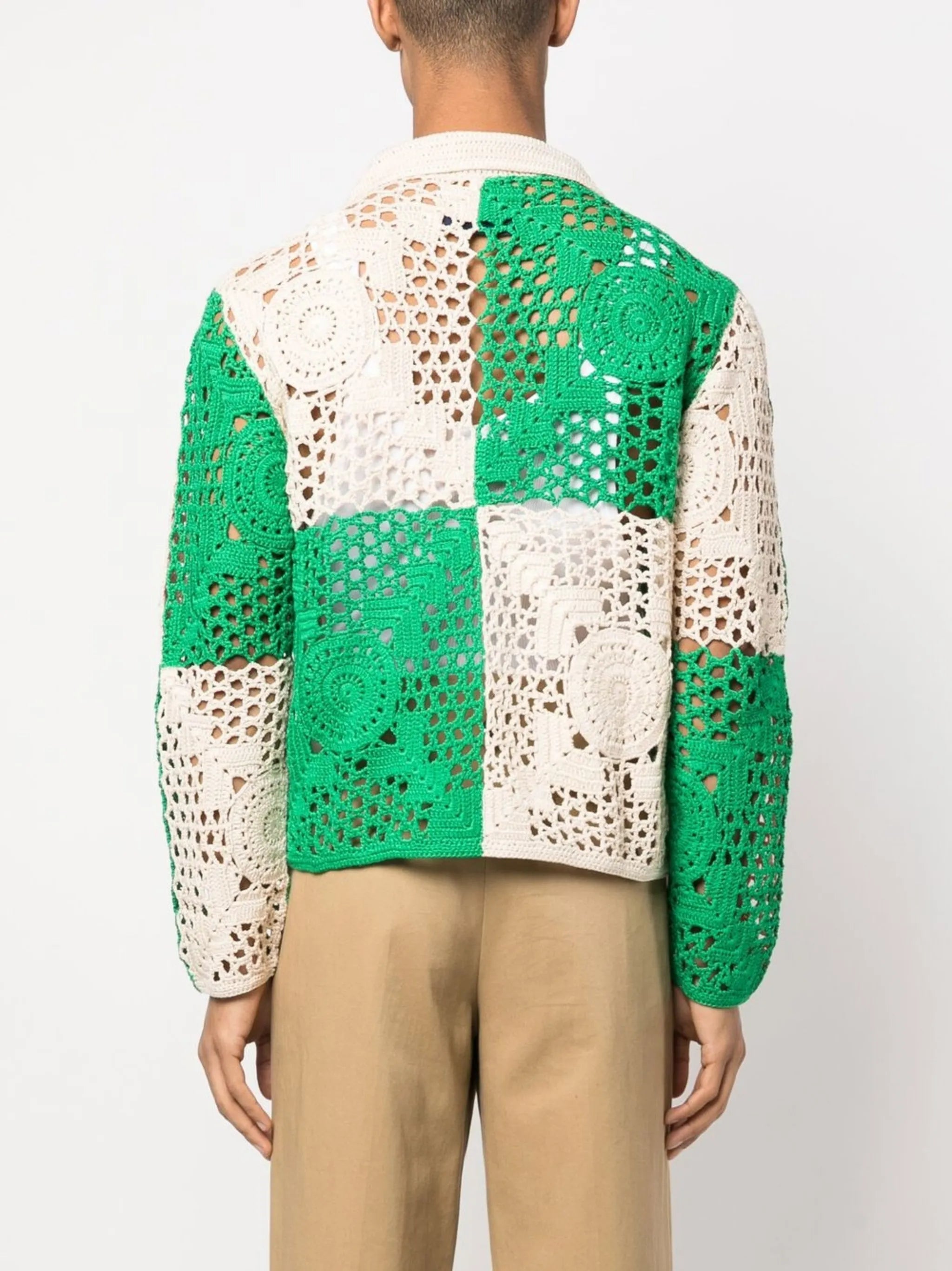 crochet-design button shirt