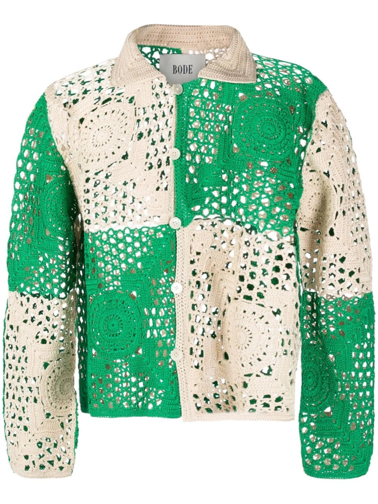 crochet-design button shirt