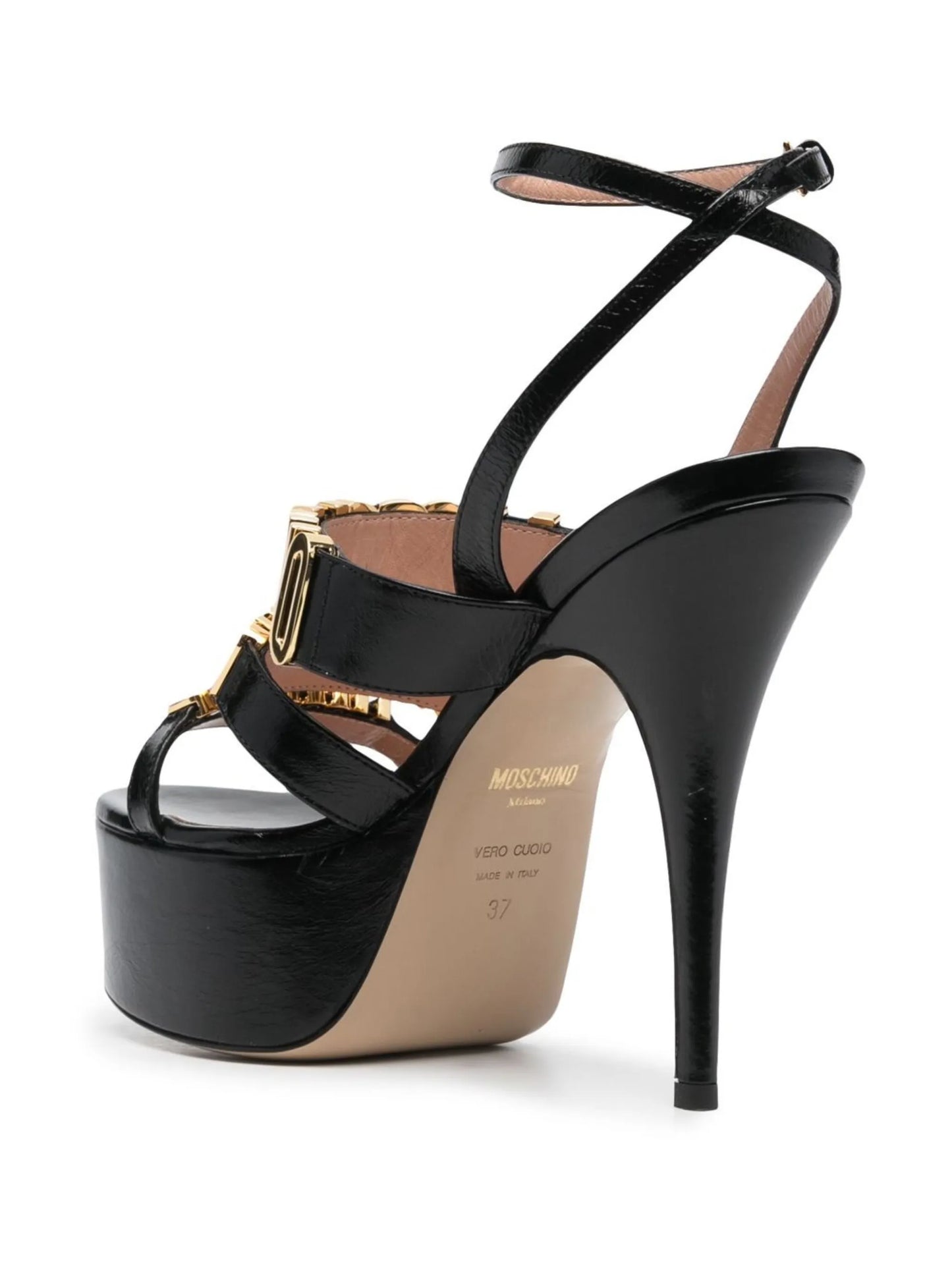 logo-jacquard sandals