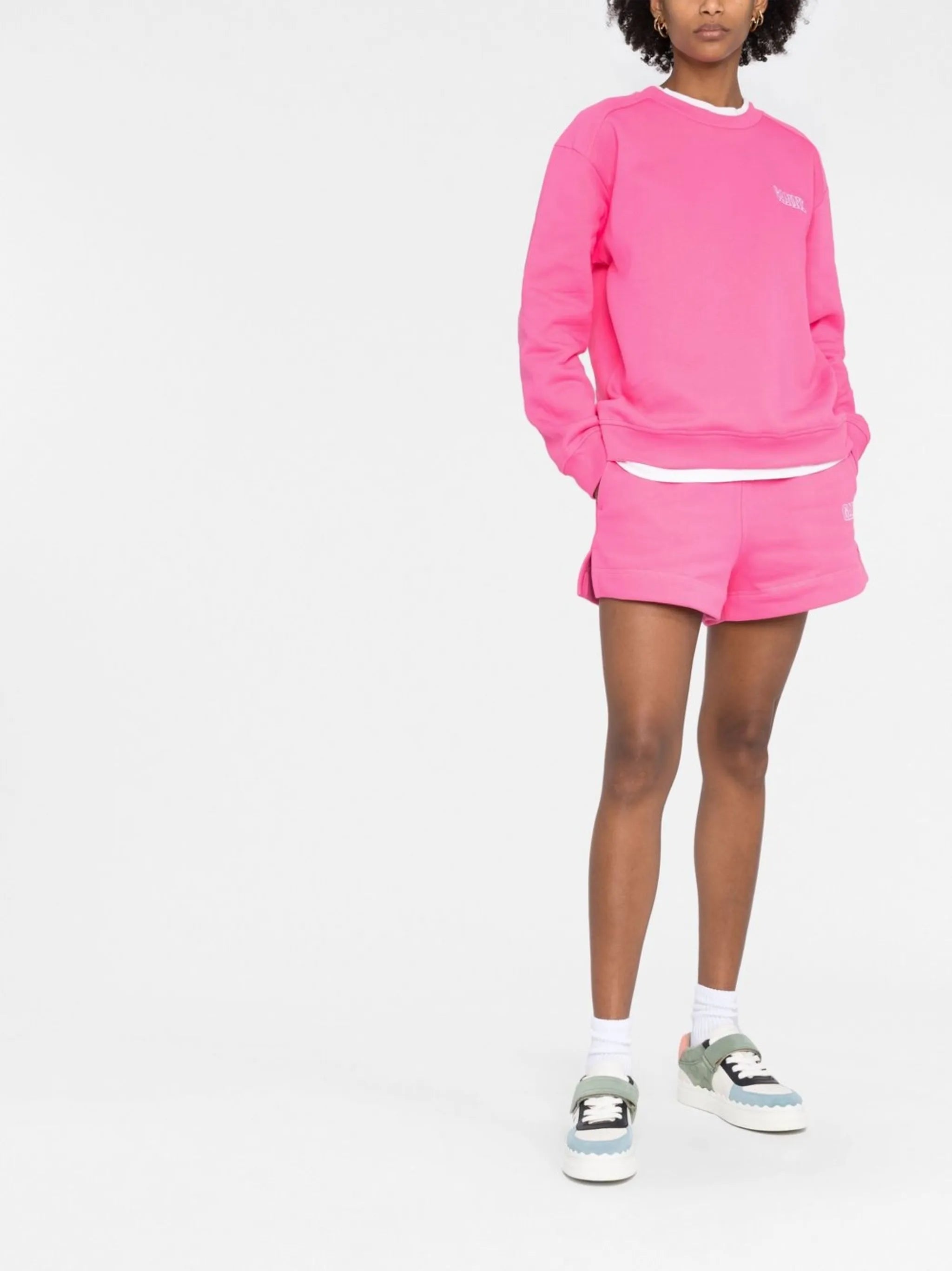 logo-embroidered shorts