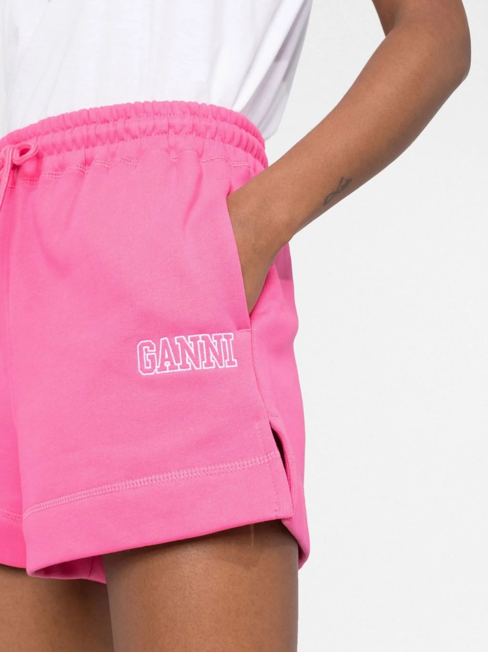 logo-embroidered shorts