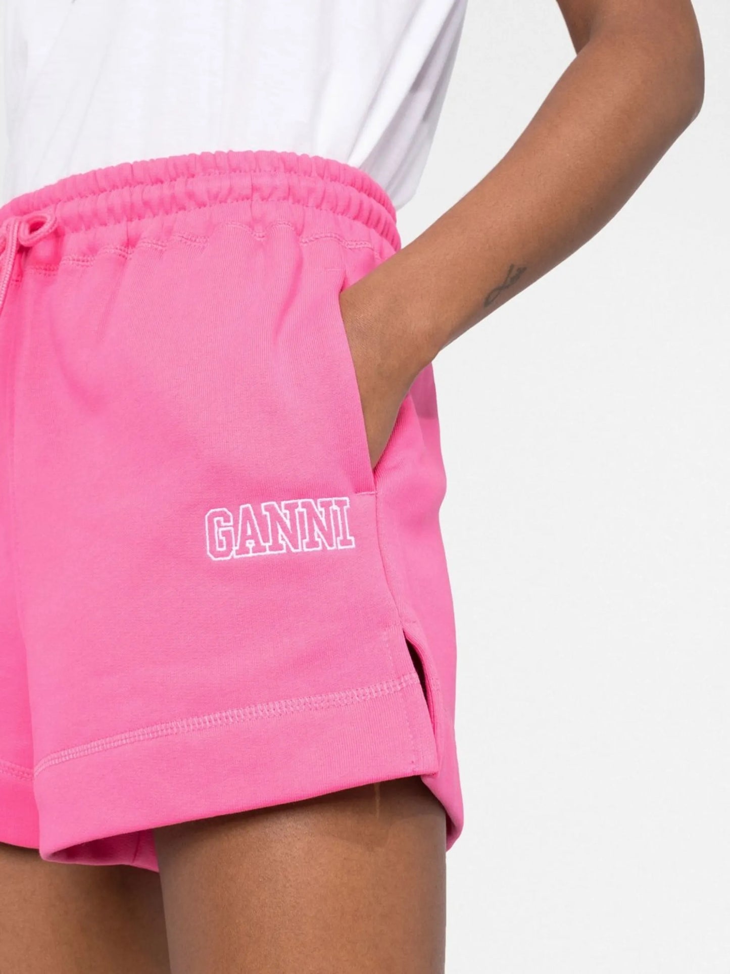 logo-embroidered shorts