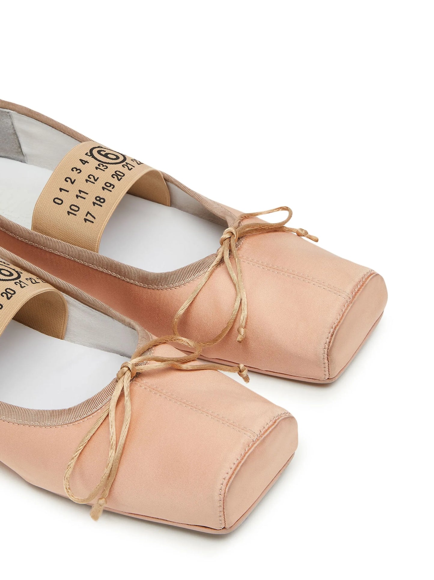 logo-strap ballerina shoes