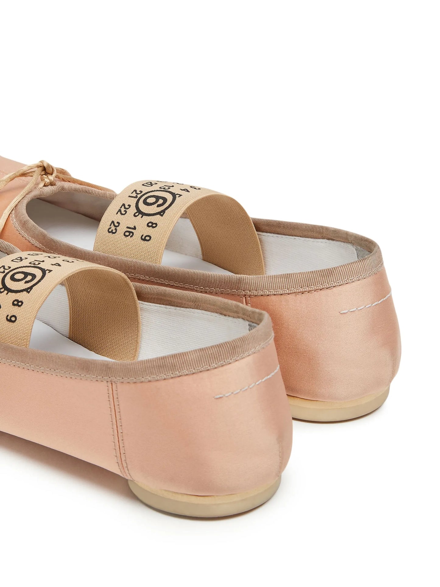 logo-strap ballerina shoes