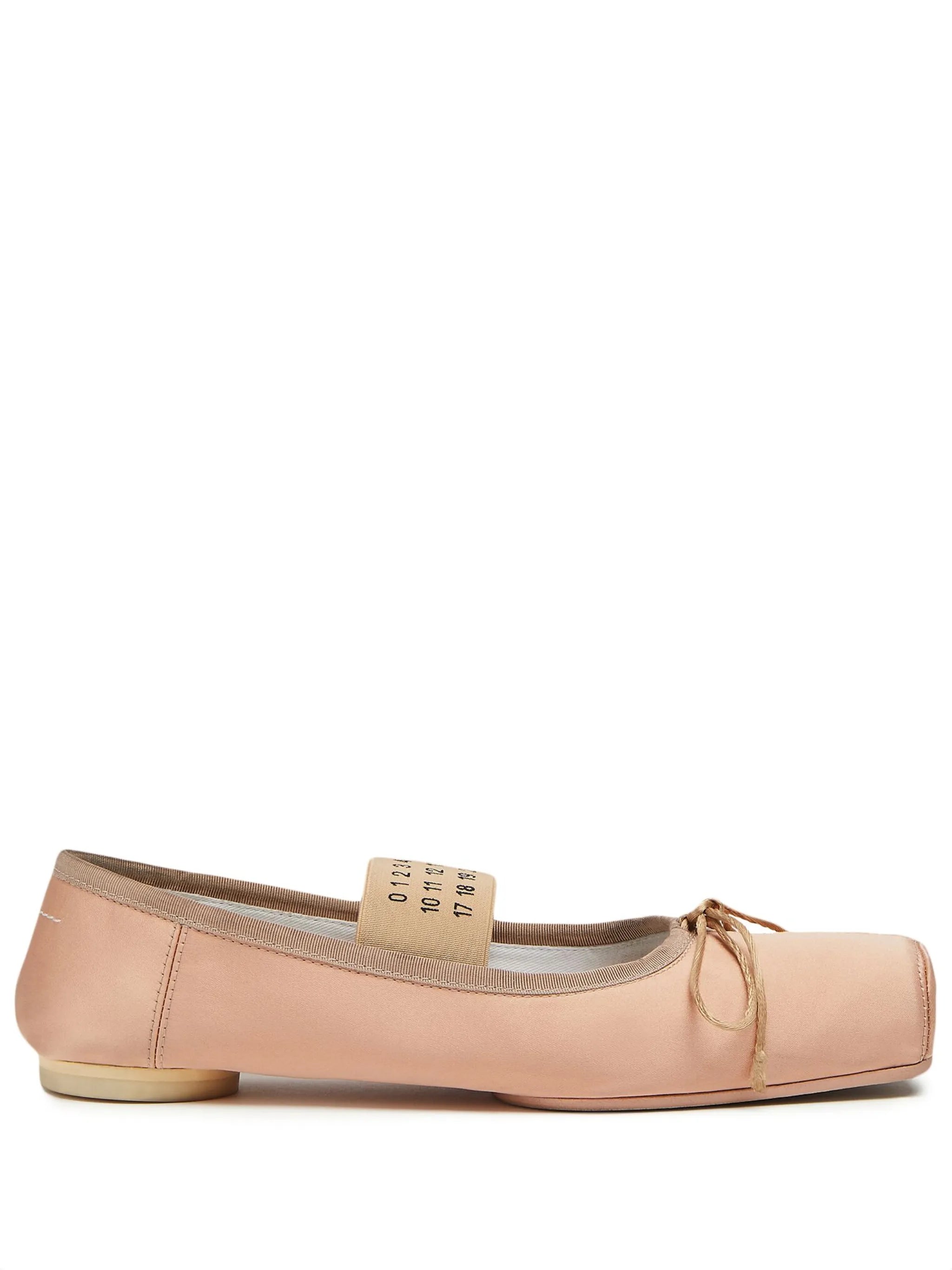logo-strap ballerina shoes