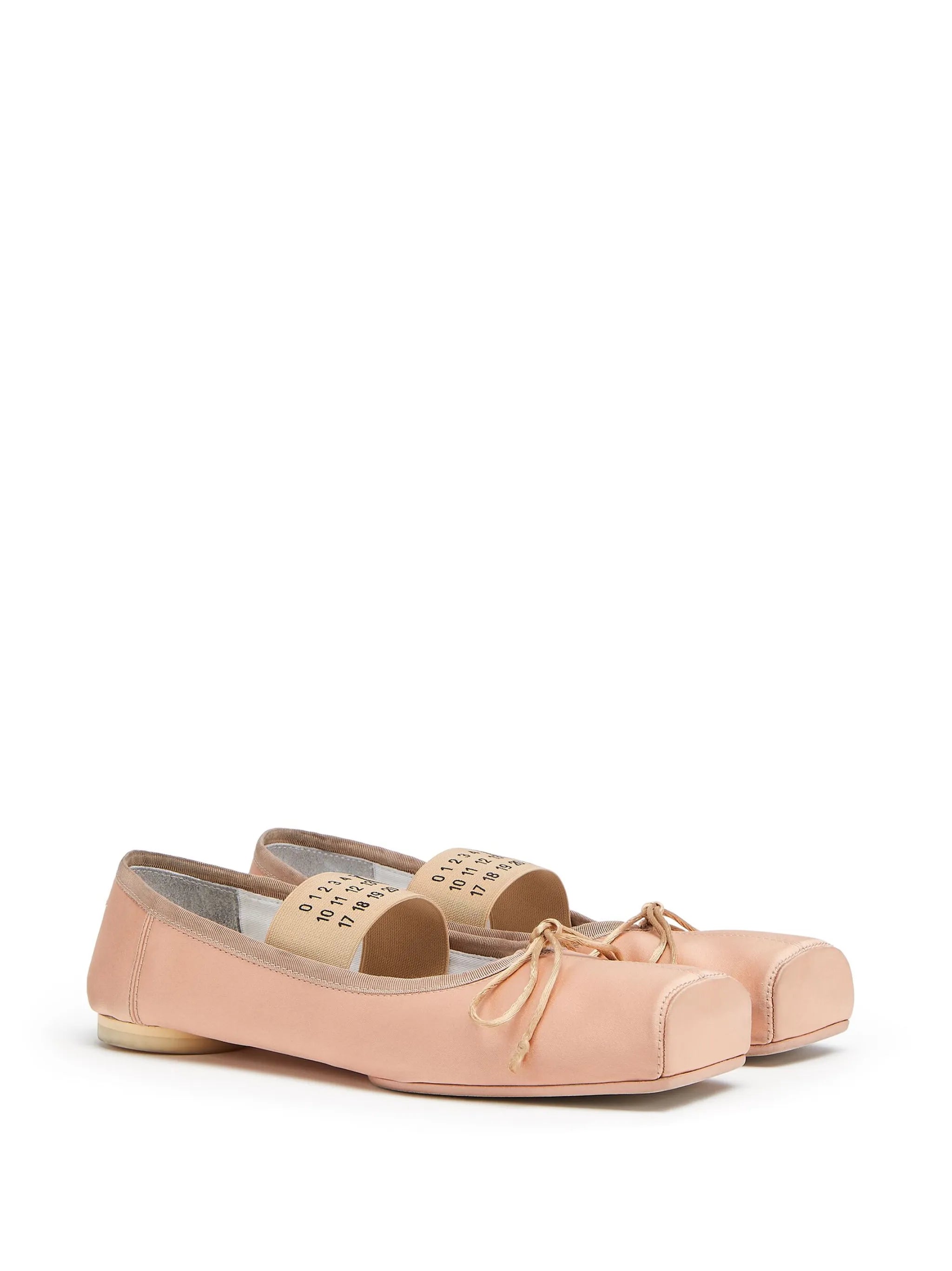 logo-strap ballerina shoes