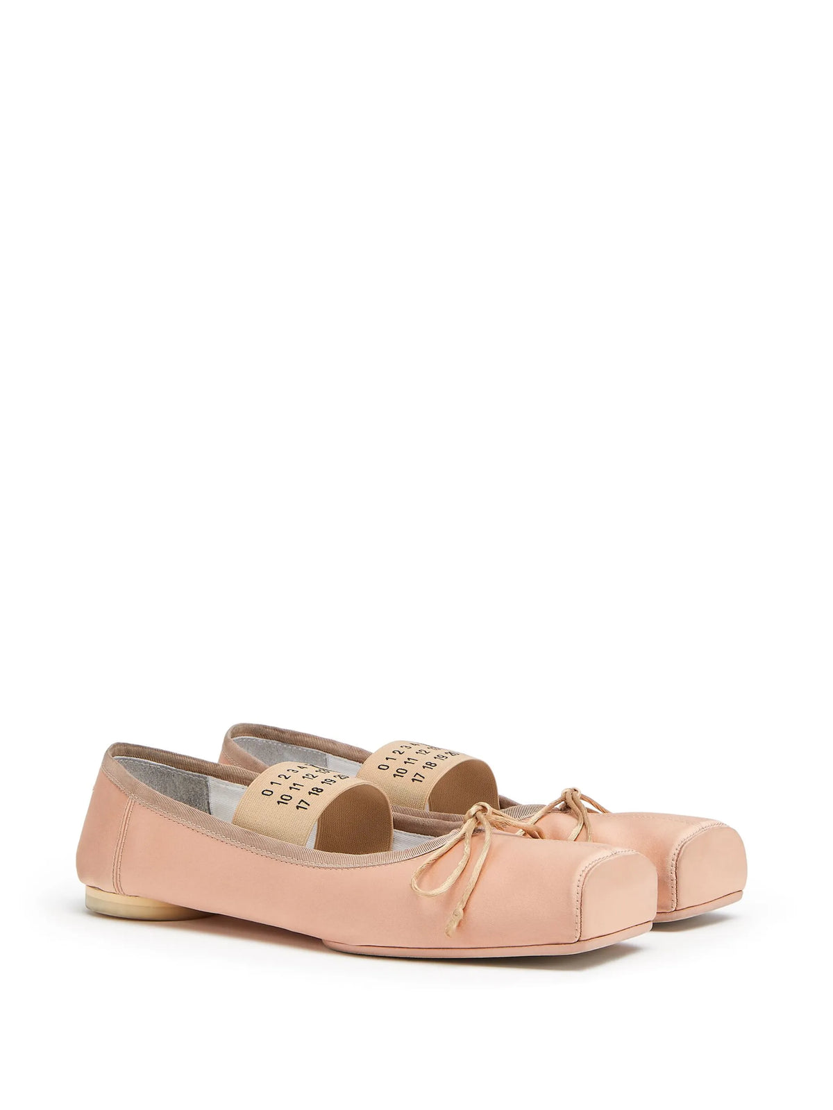 logo-strap ballerina shoes