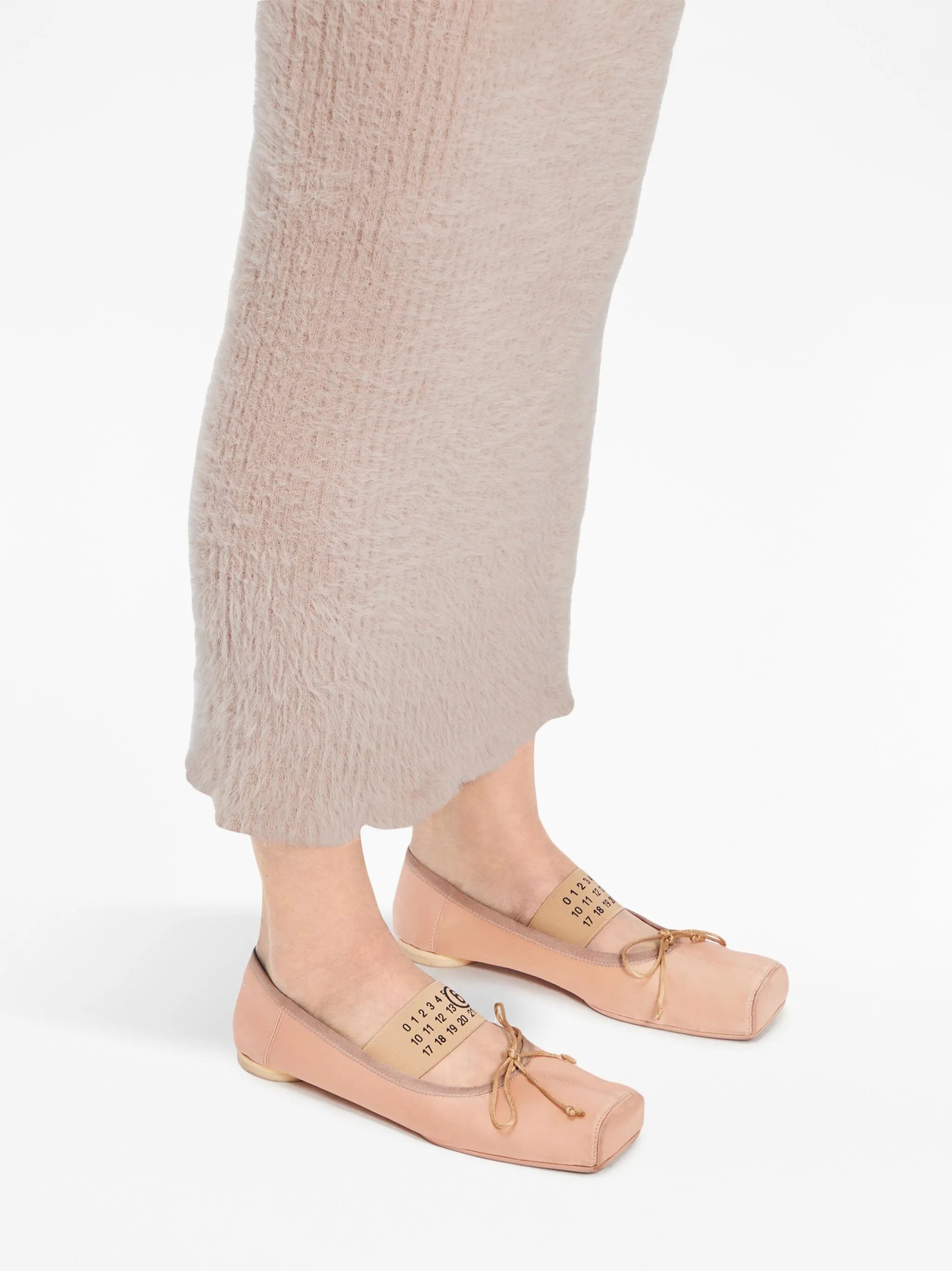 logo-strap ballerina shoes