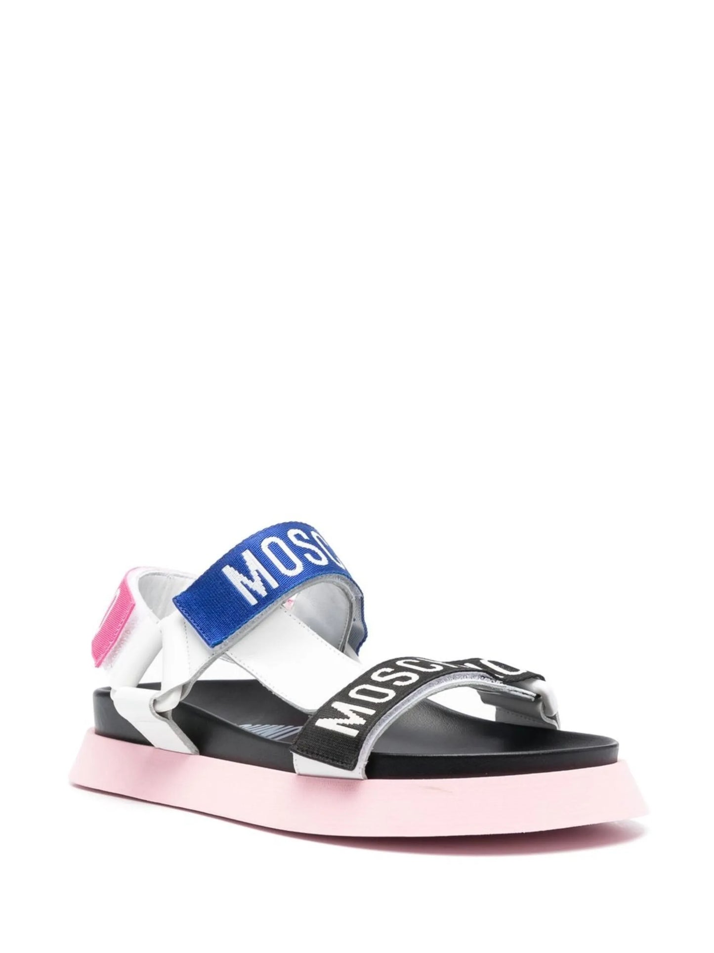 logo-print touch-strap sandals