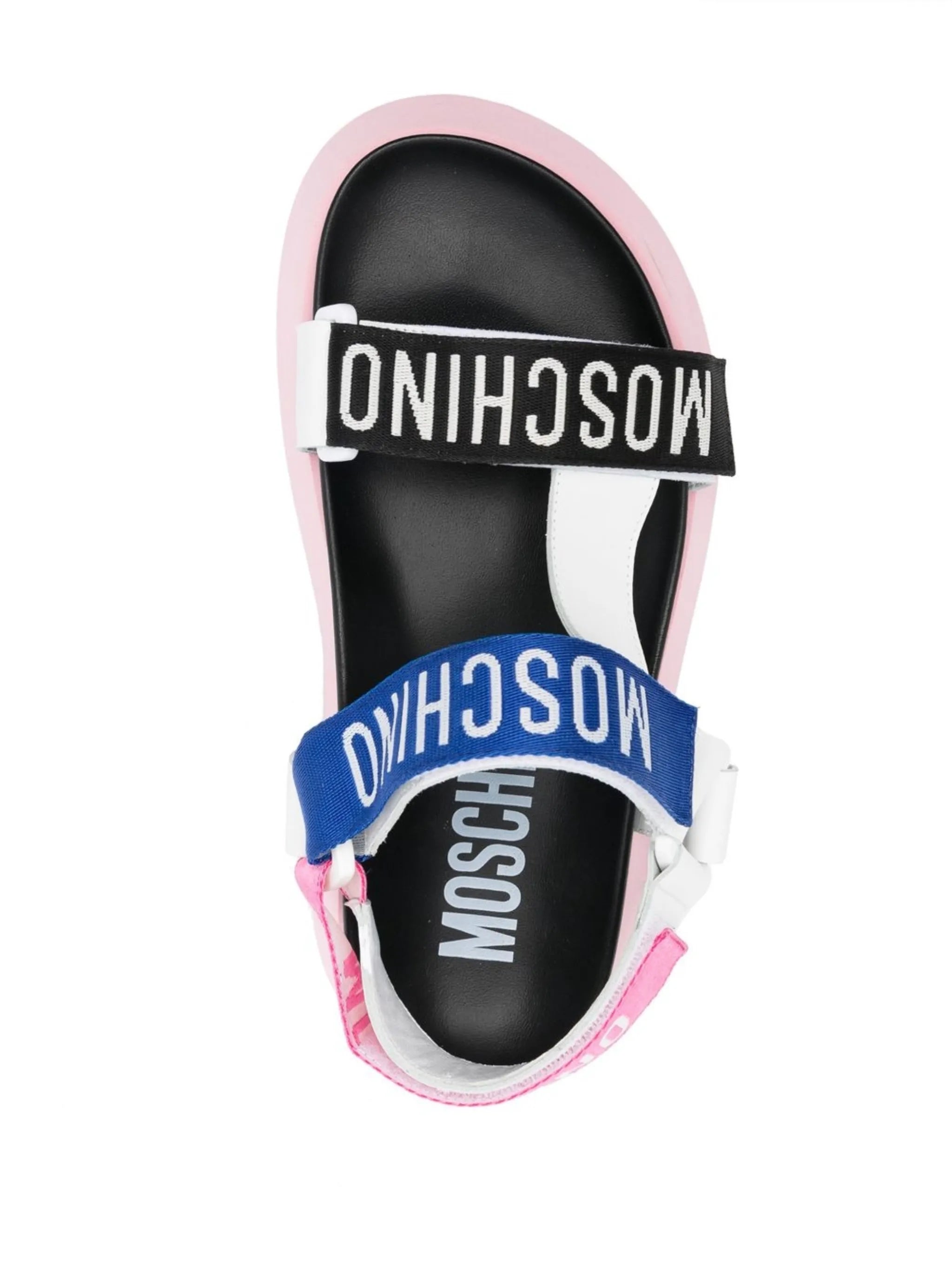 logo-print touch-strap sandals