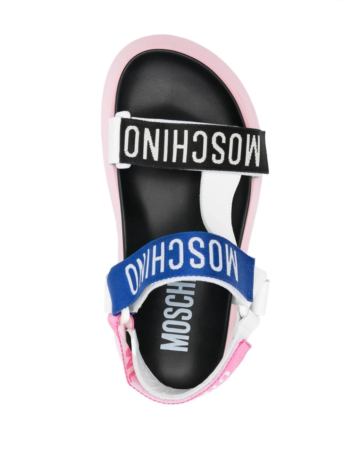 logo-print touch-strap sandals