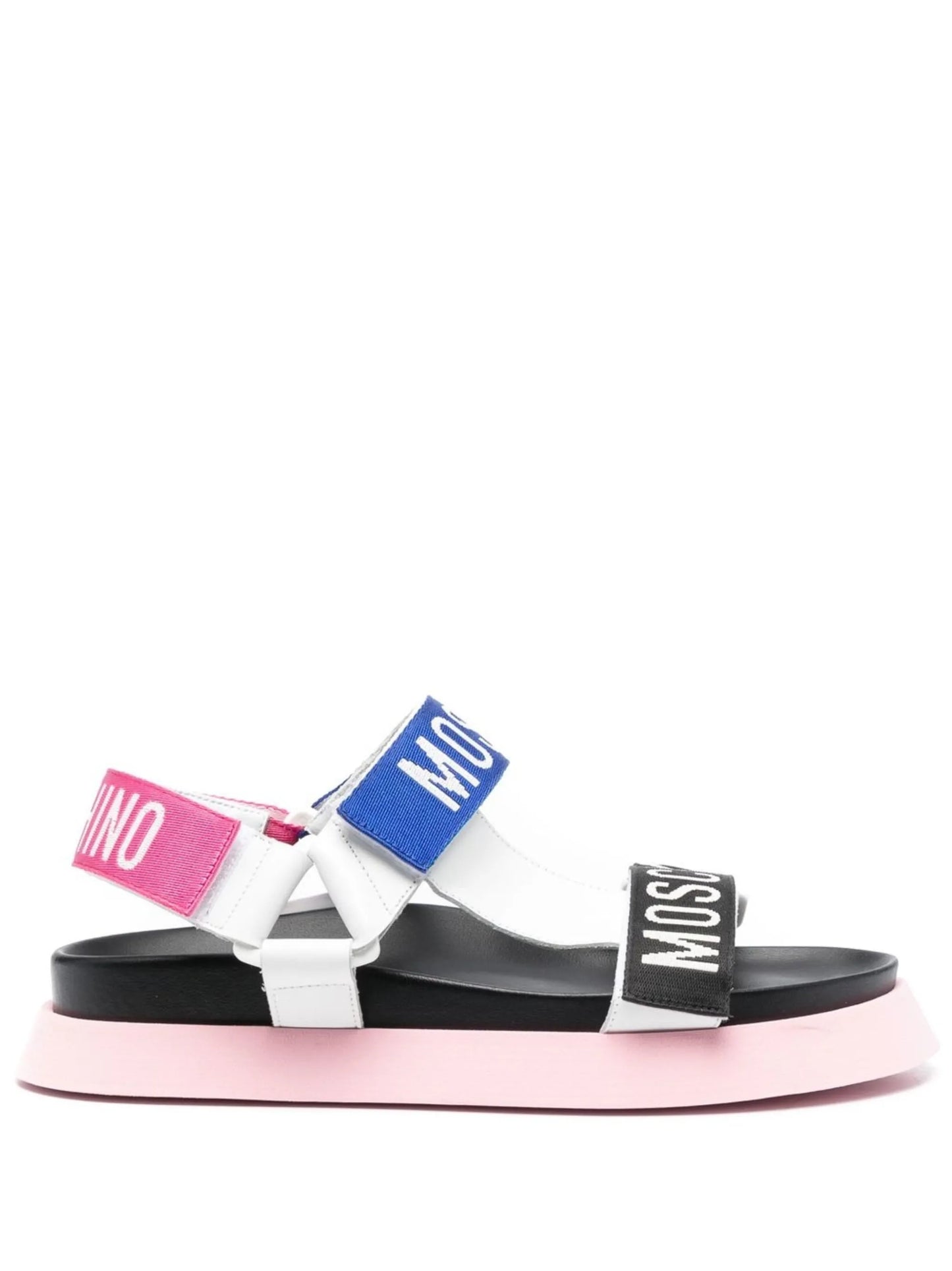 logo-print touch-strap sandals
