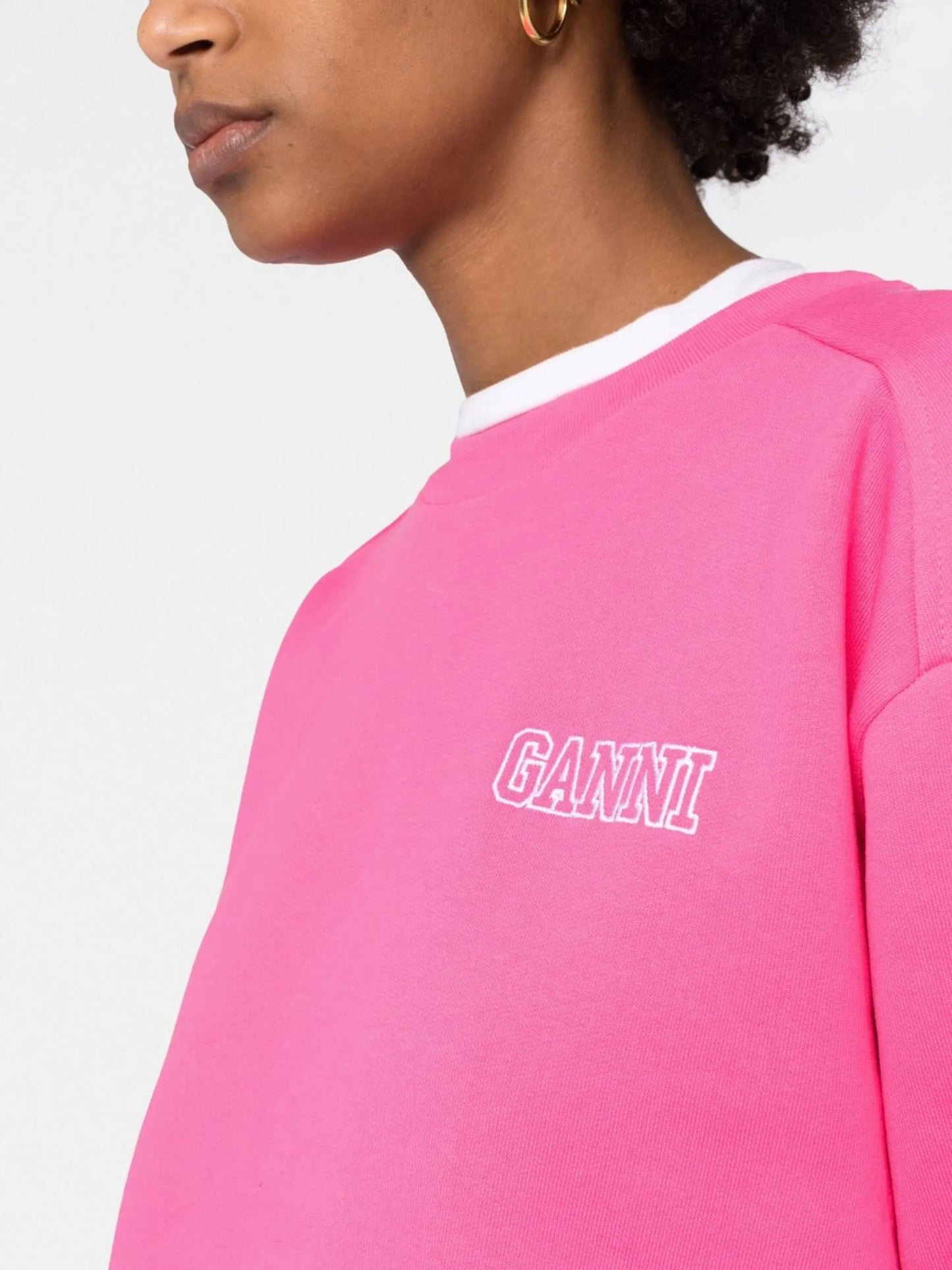 logo-embroidered sweatshirt