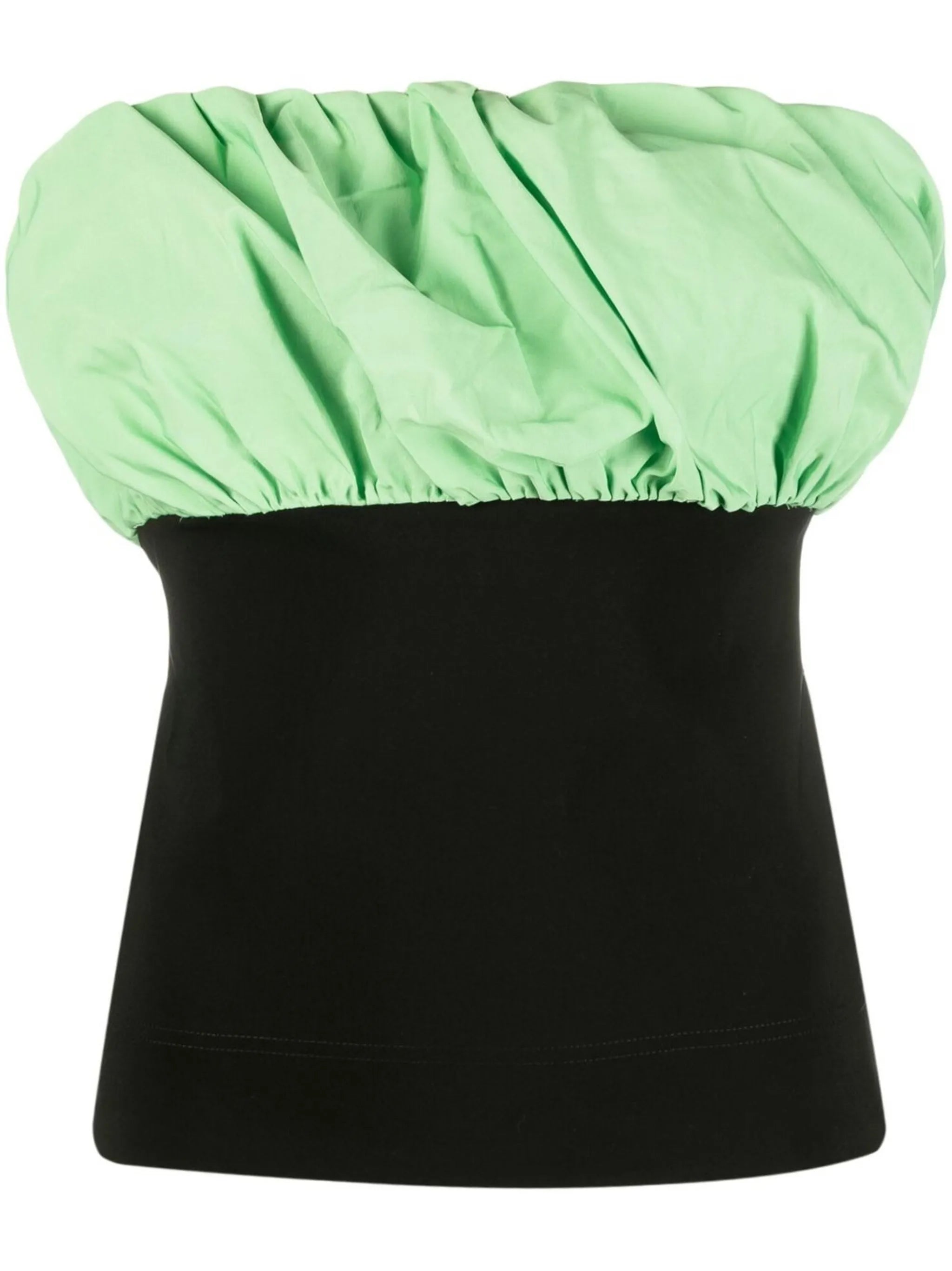 sleeveless gathered top