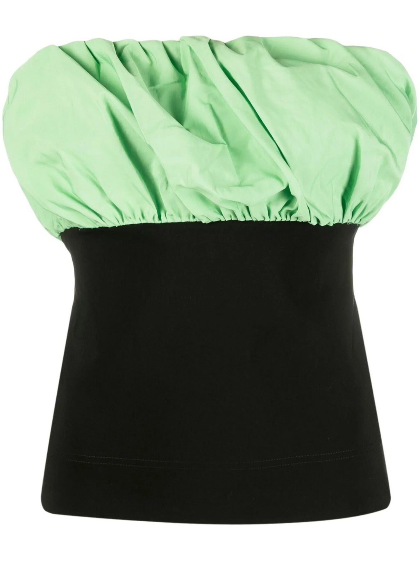 sleeveless gathered top