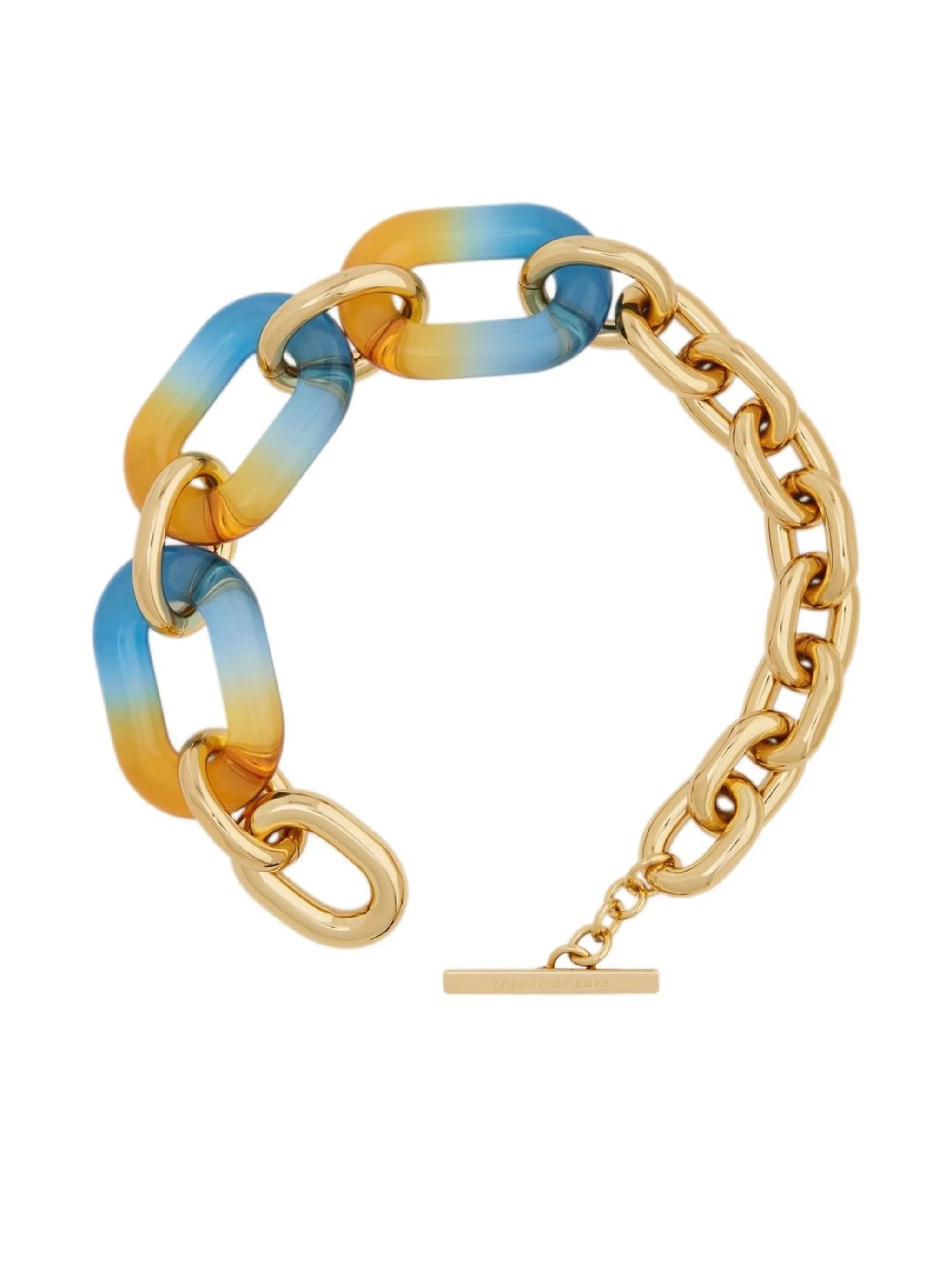 XL Link gold-tone resin necklace