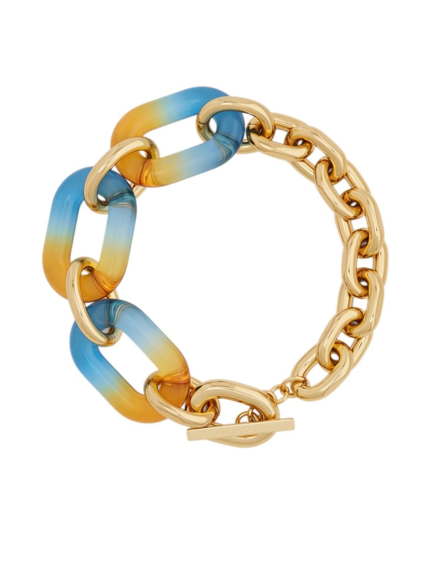 XL Link gold-tone resin necklace