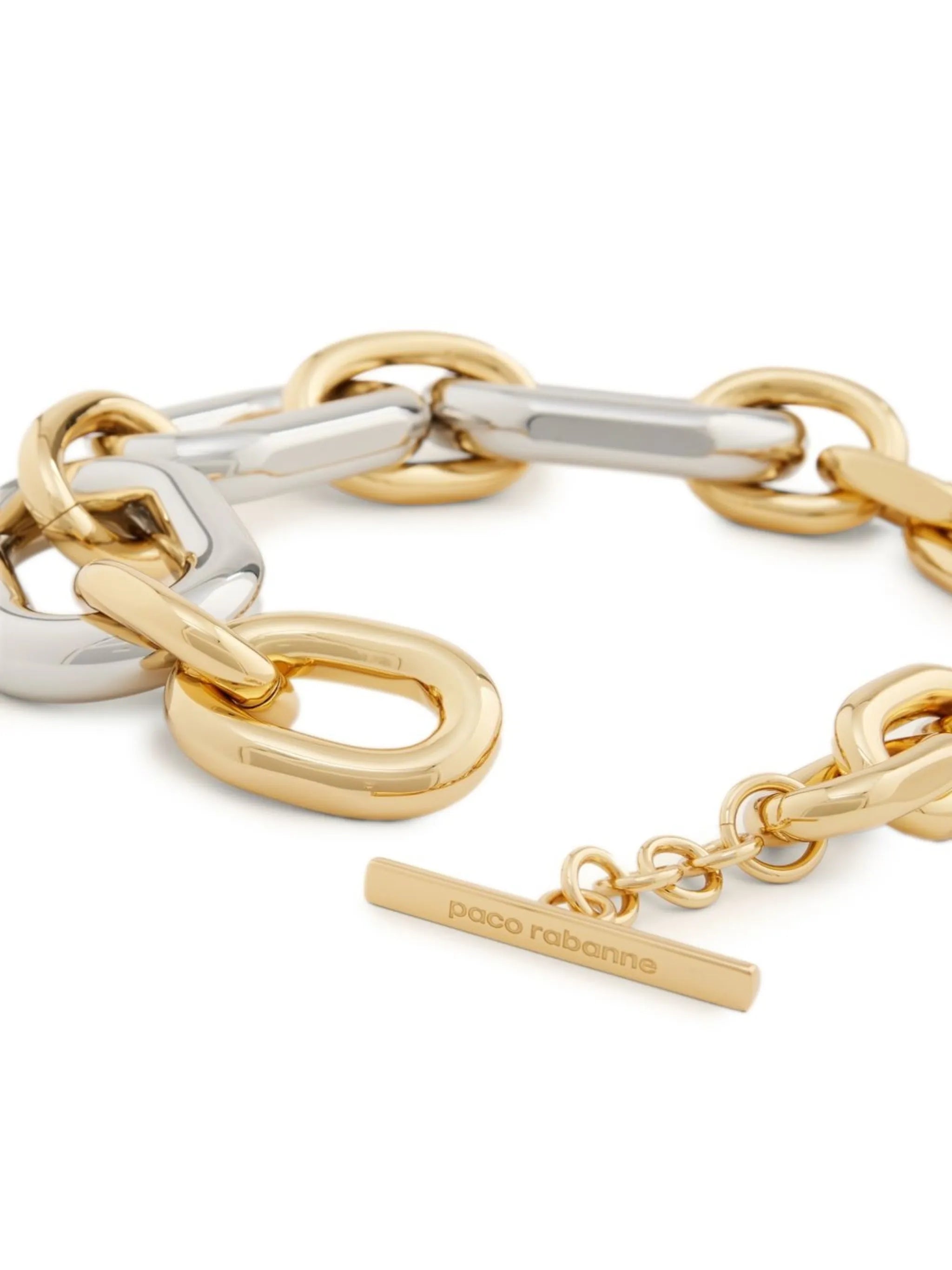 XL Link silver and gold-tone necklace