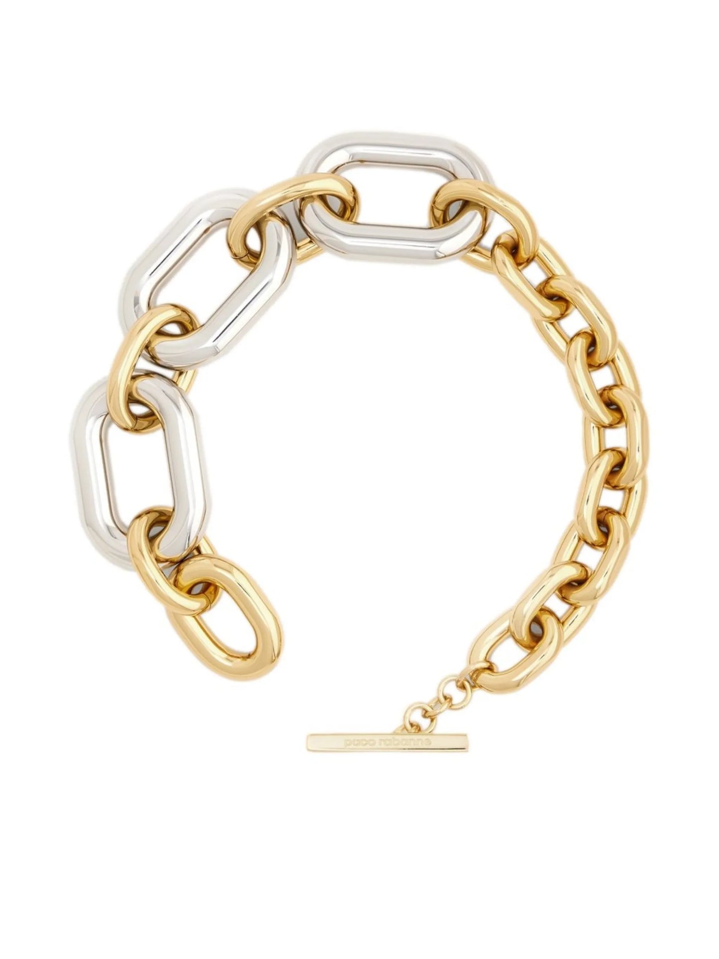 XL Link silver and gold-tone necklace