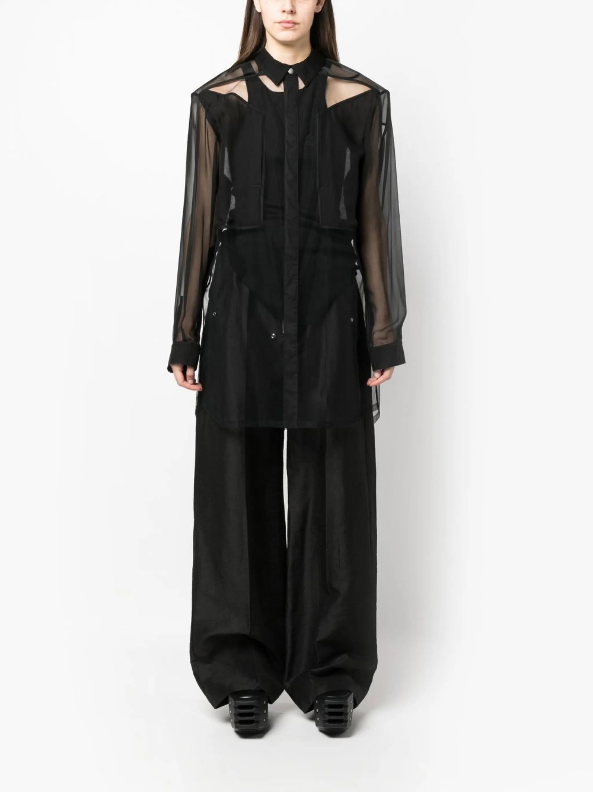 utility see-through shirt