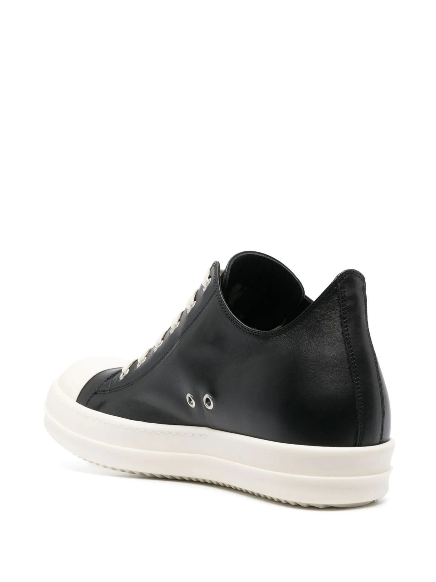 leather low-top sneakers