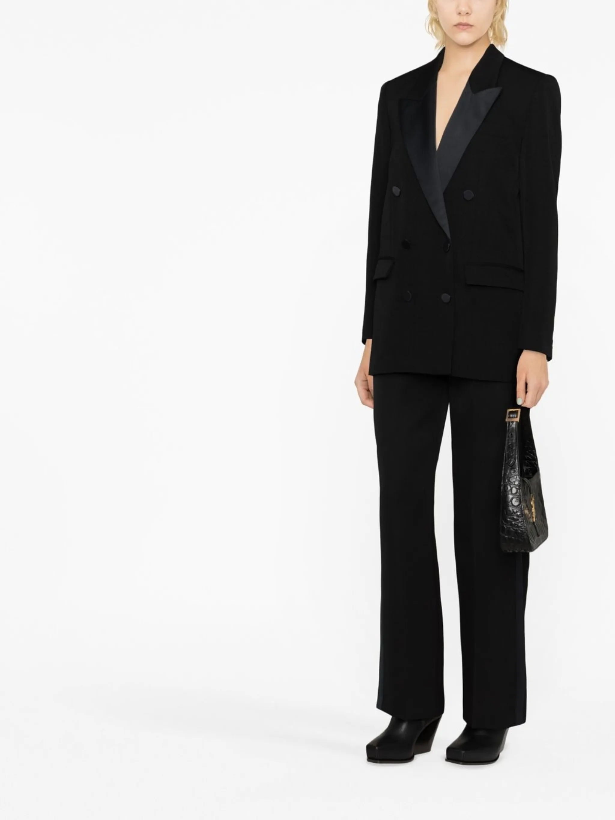 double-breasted blazer