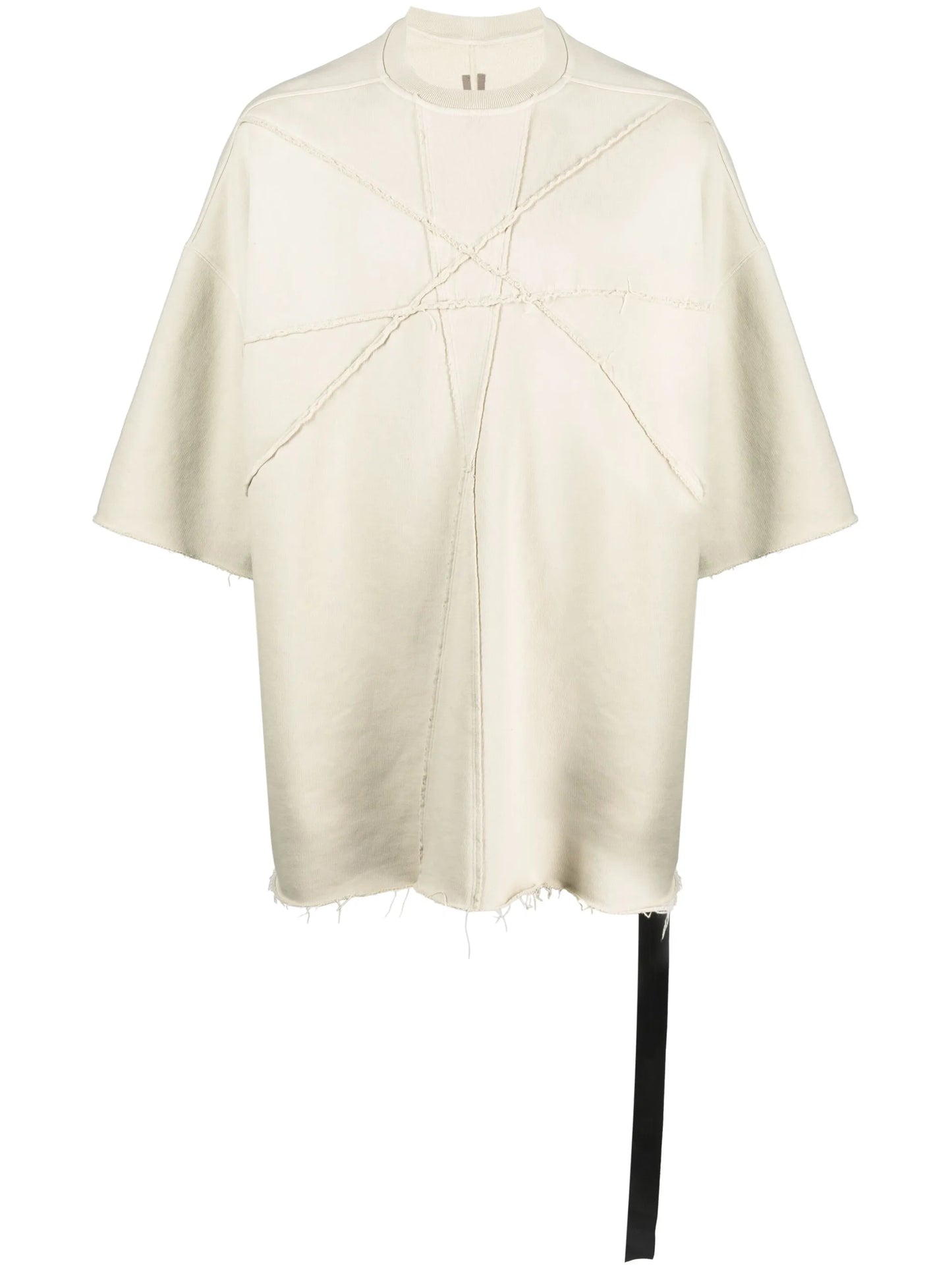 oversize exposed-seams T-shirt