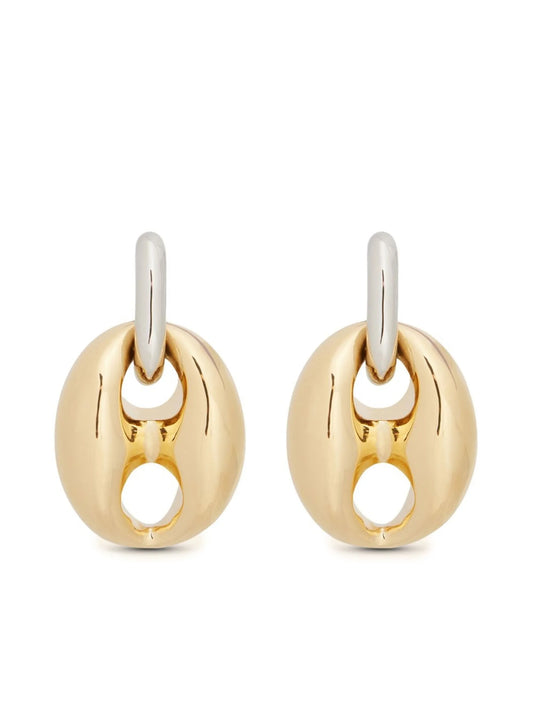 Eight chunky earrings