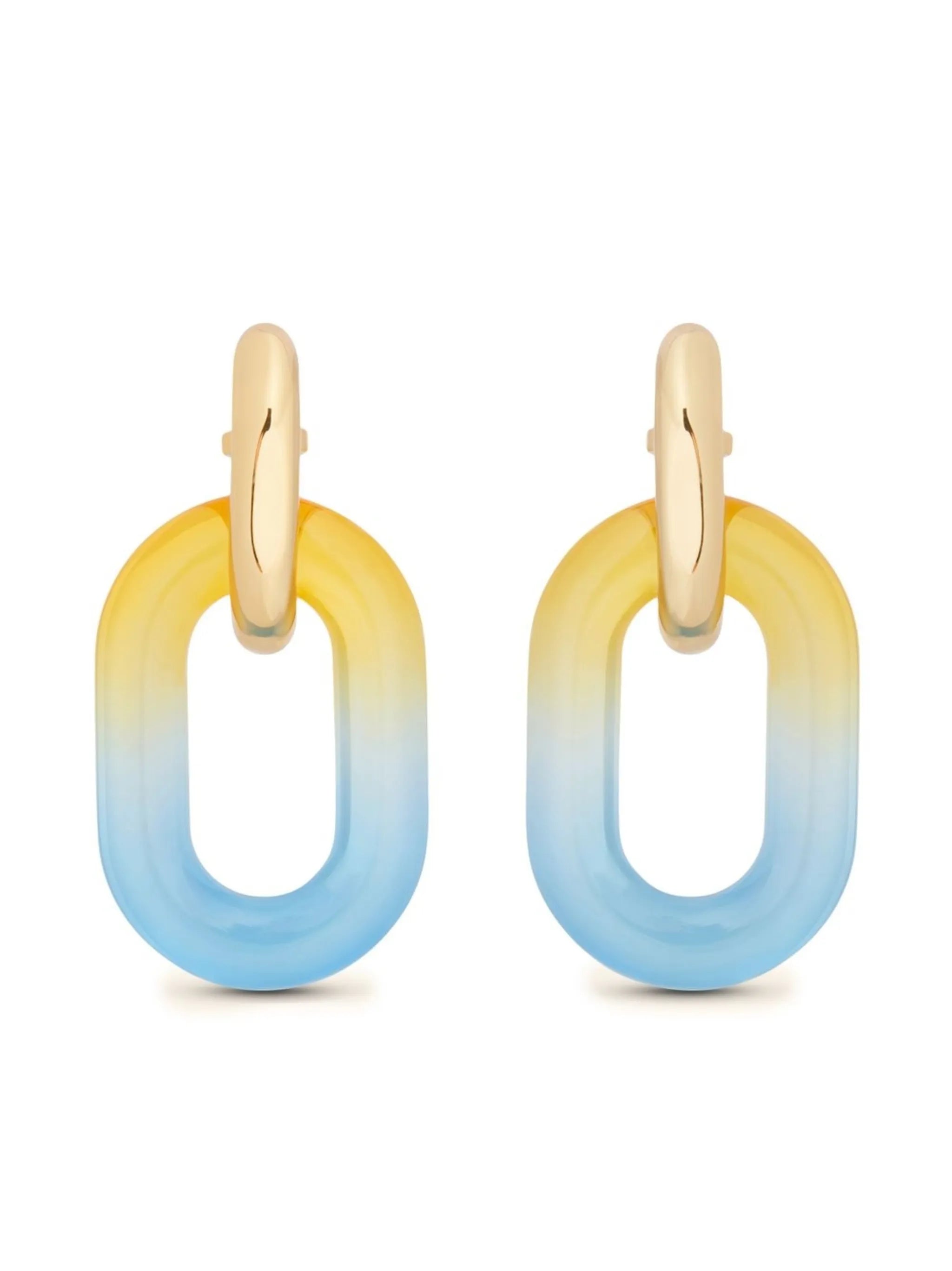 XL Link double-hoop earrings