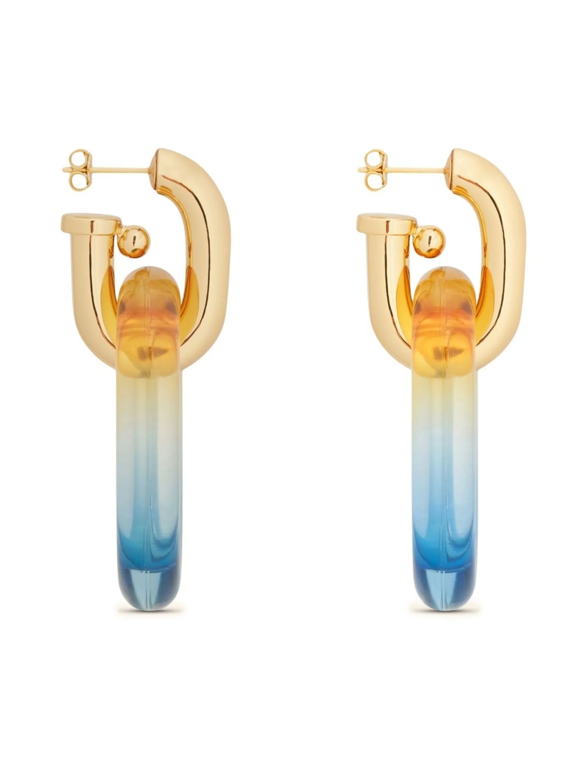 XL Link double-hoop earrings