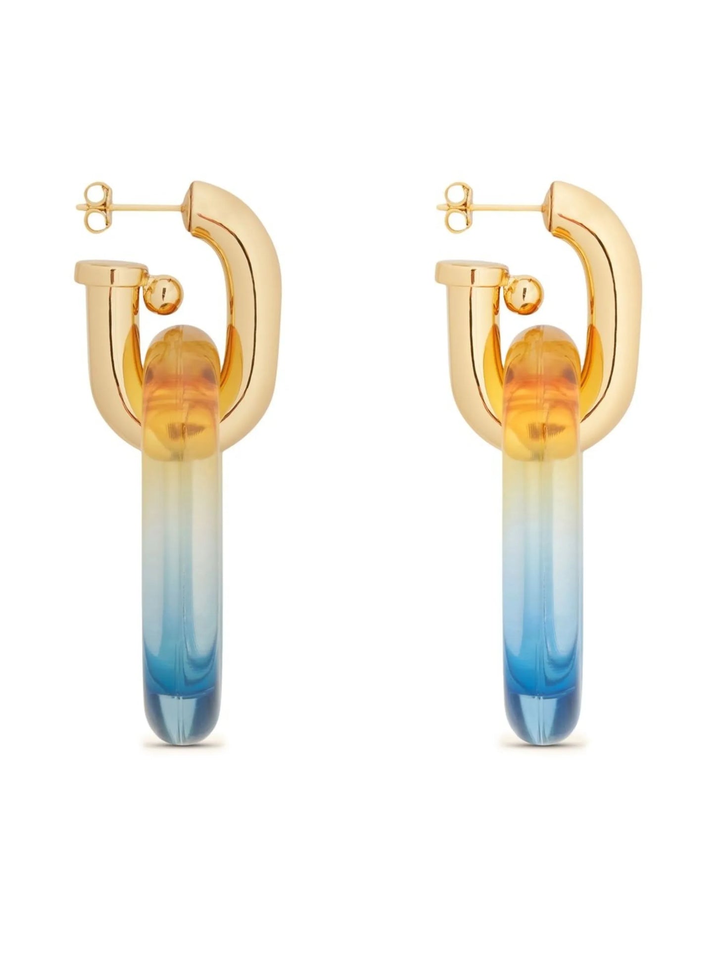 XL Link double-hoop earrings