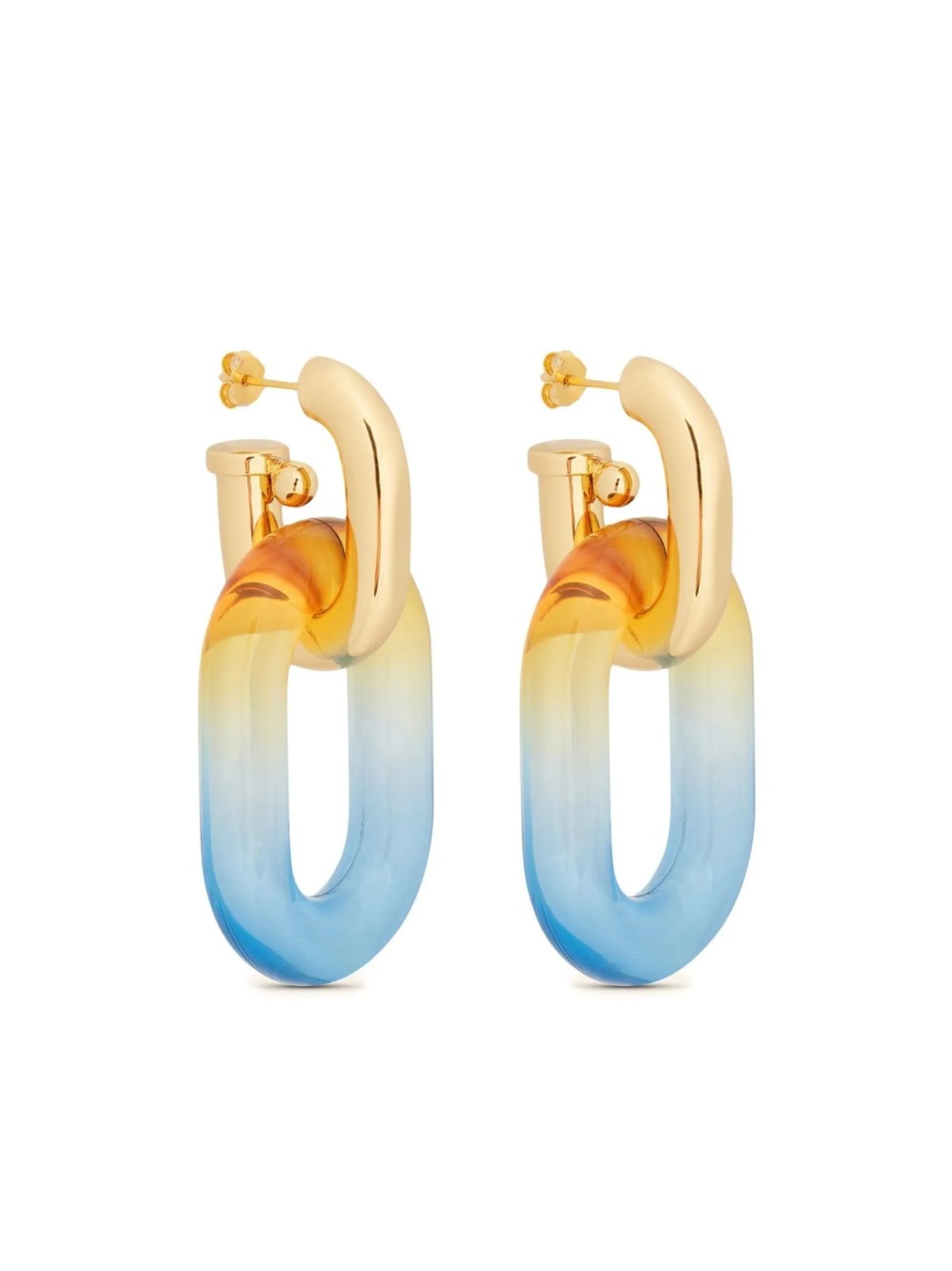 XL Link double-hoop earrings