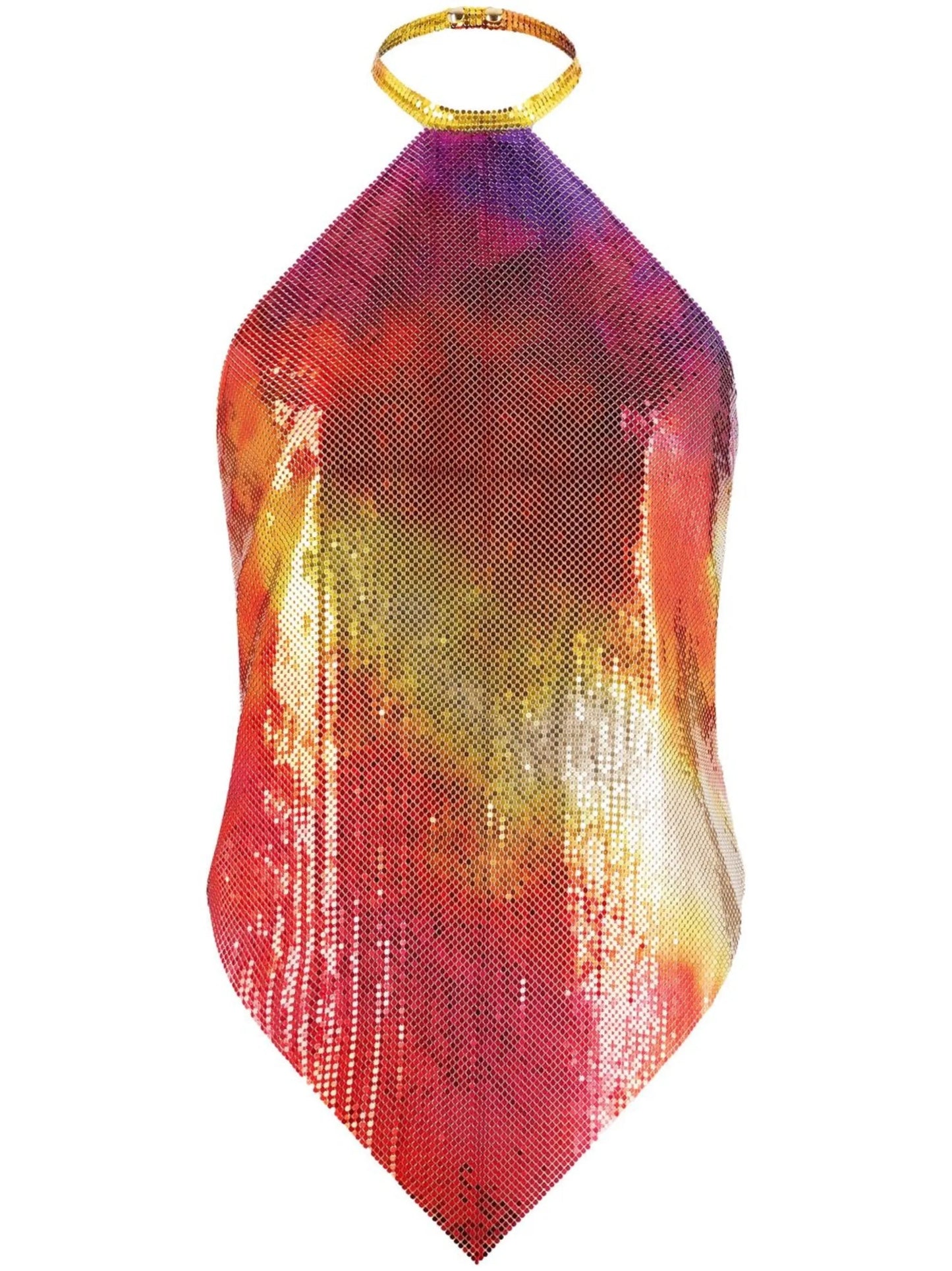 pixelated halterneck top
