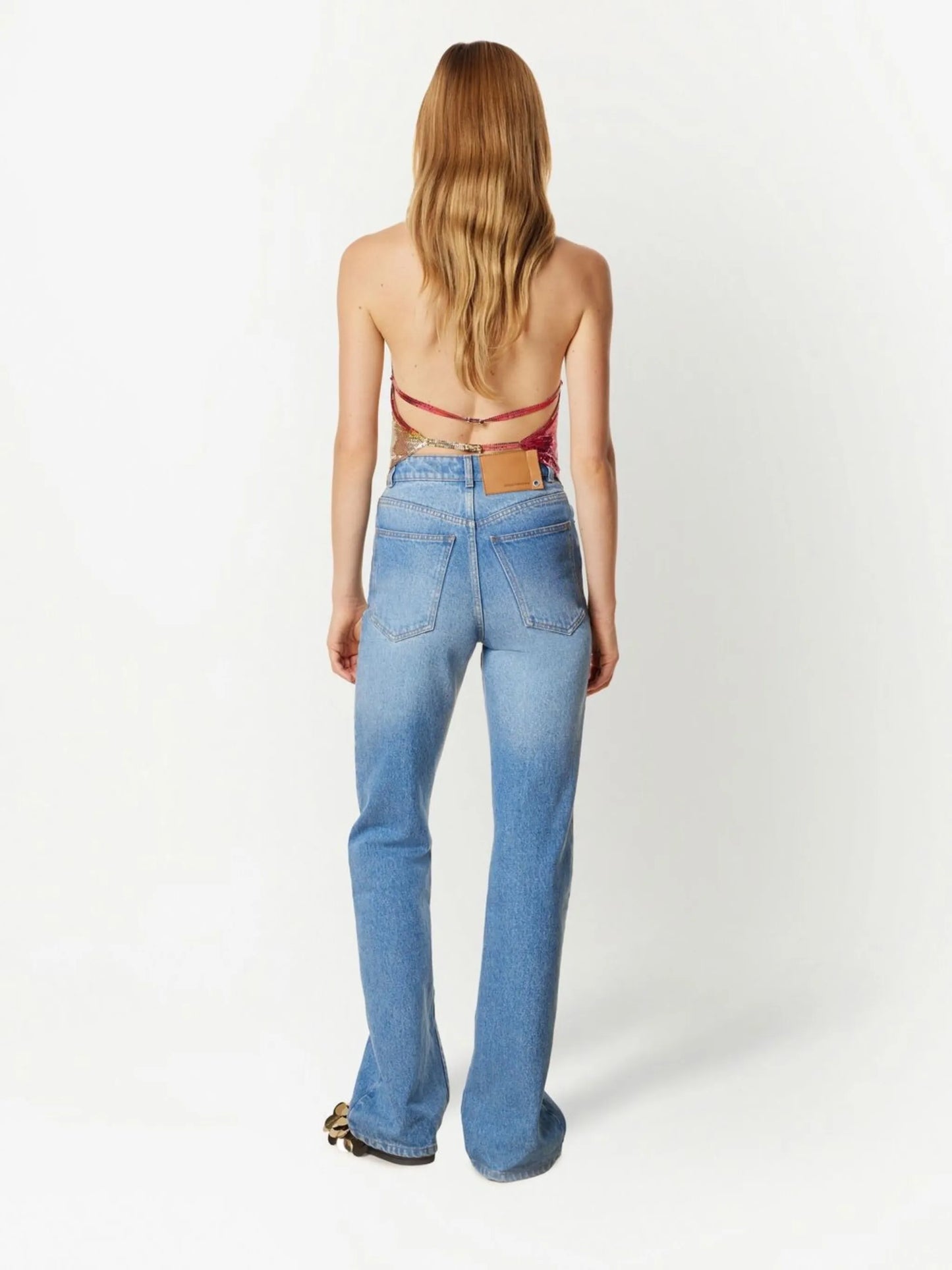 pixelated halterneck top