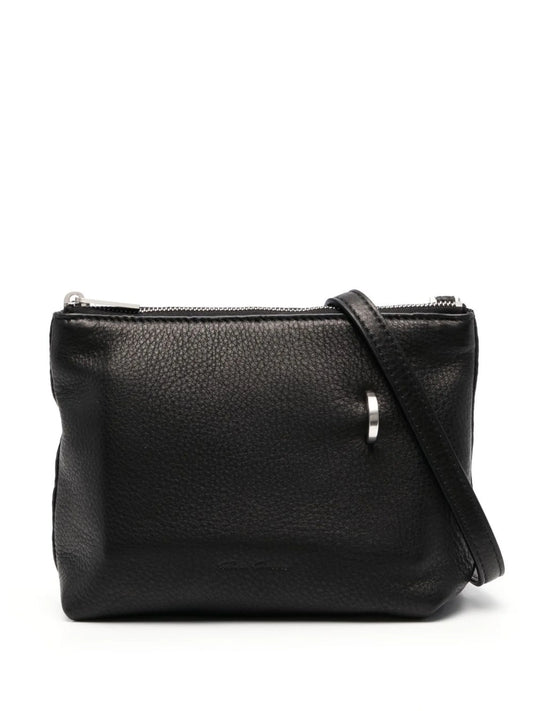 Adri D-loop detail leather crossbody bag