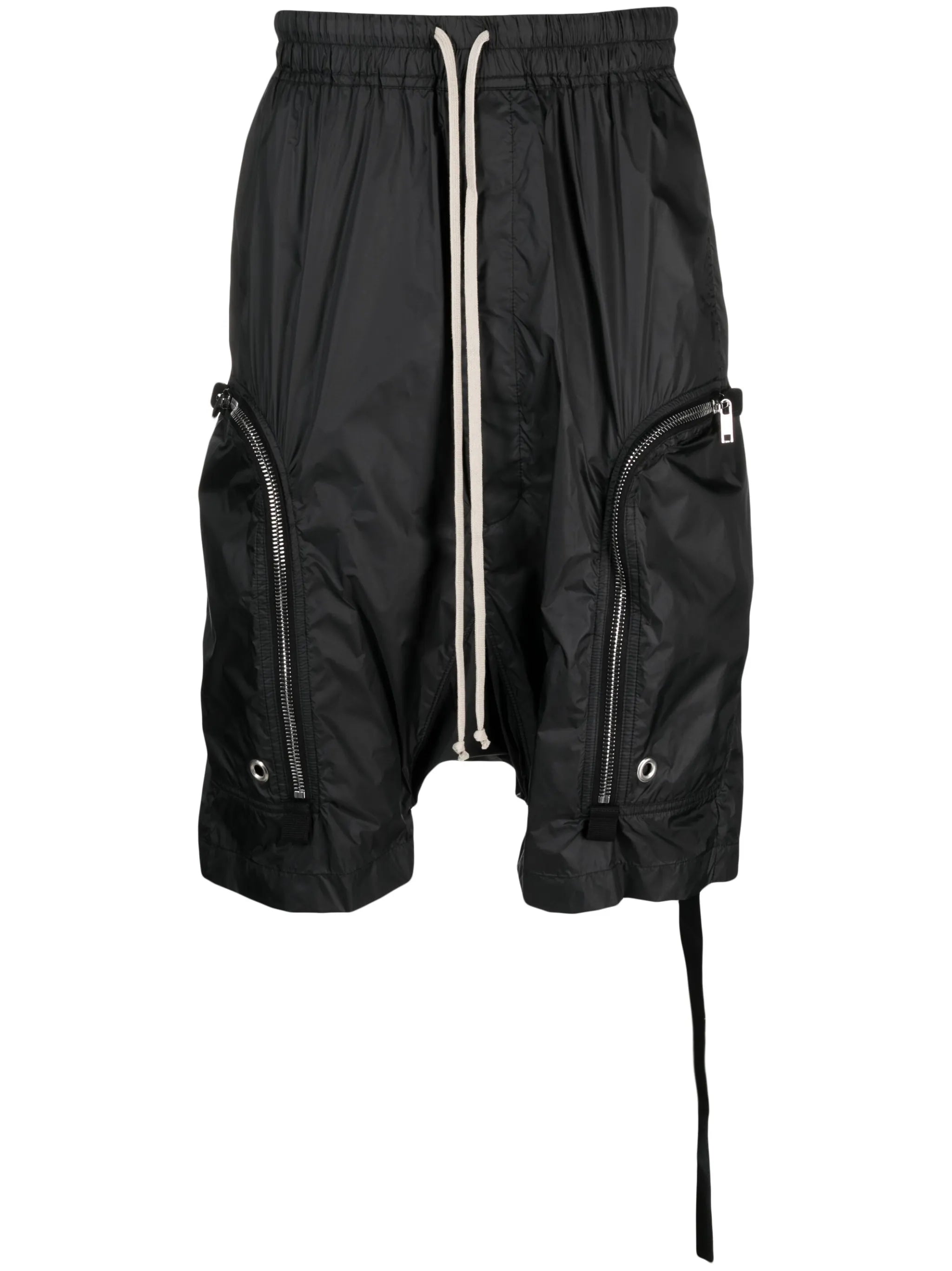drawstring drop-crotch shorts