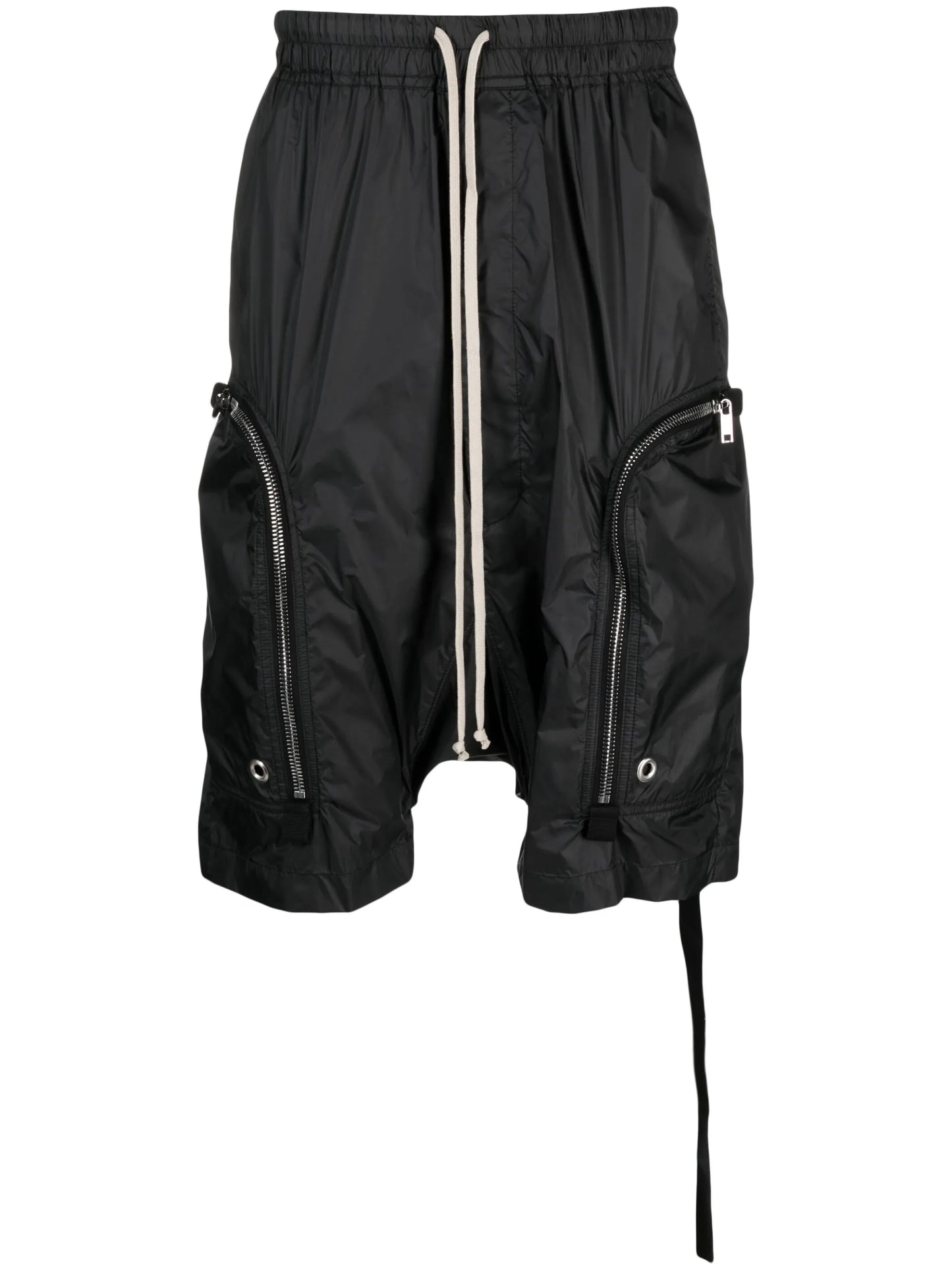 drawstring drop-crotch shorts