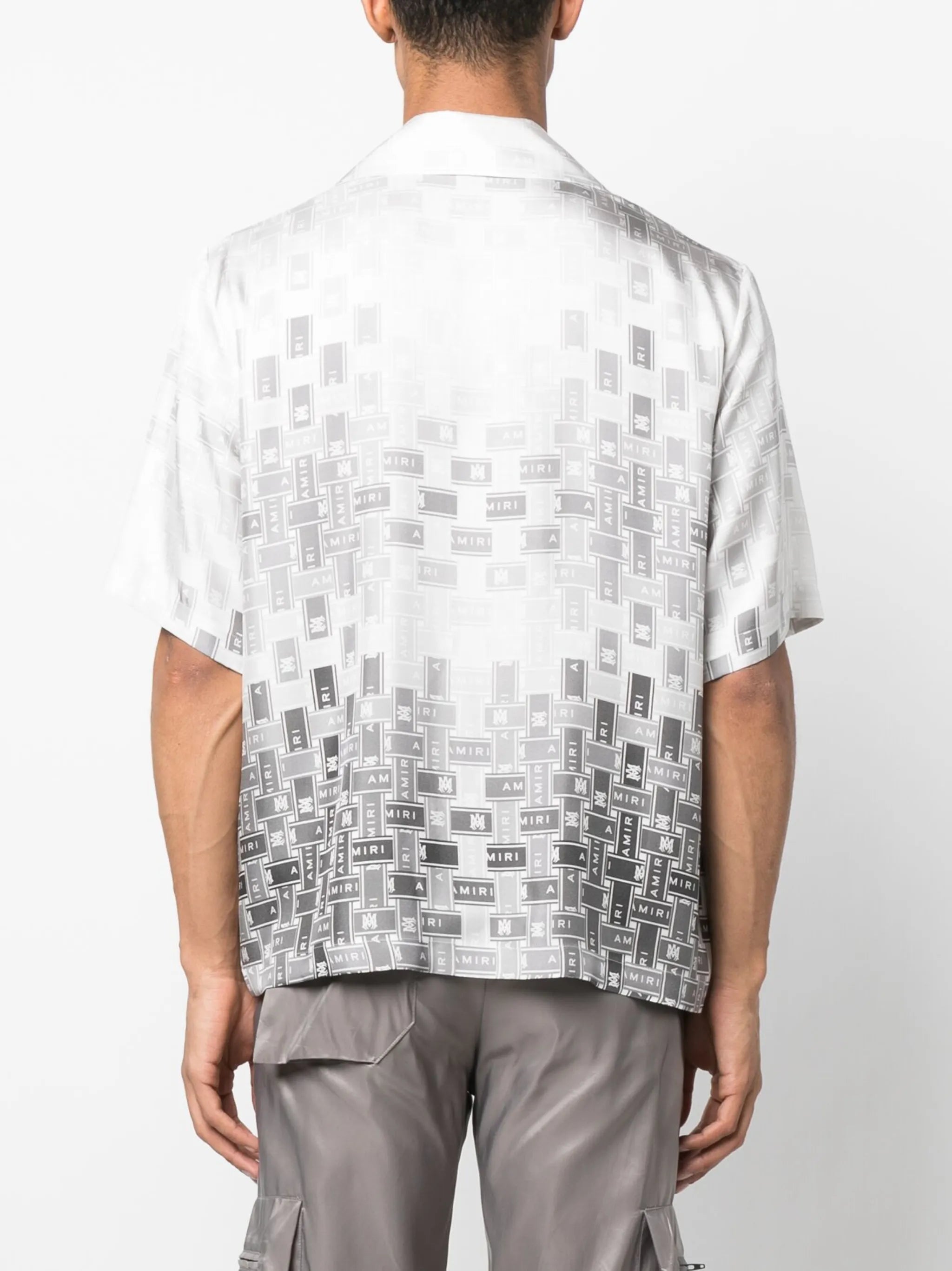 gradient tape bowling shirt