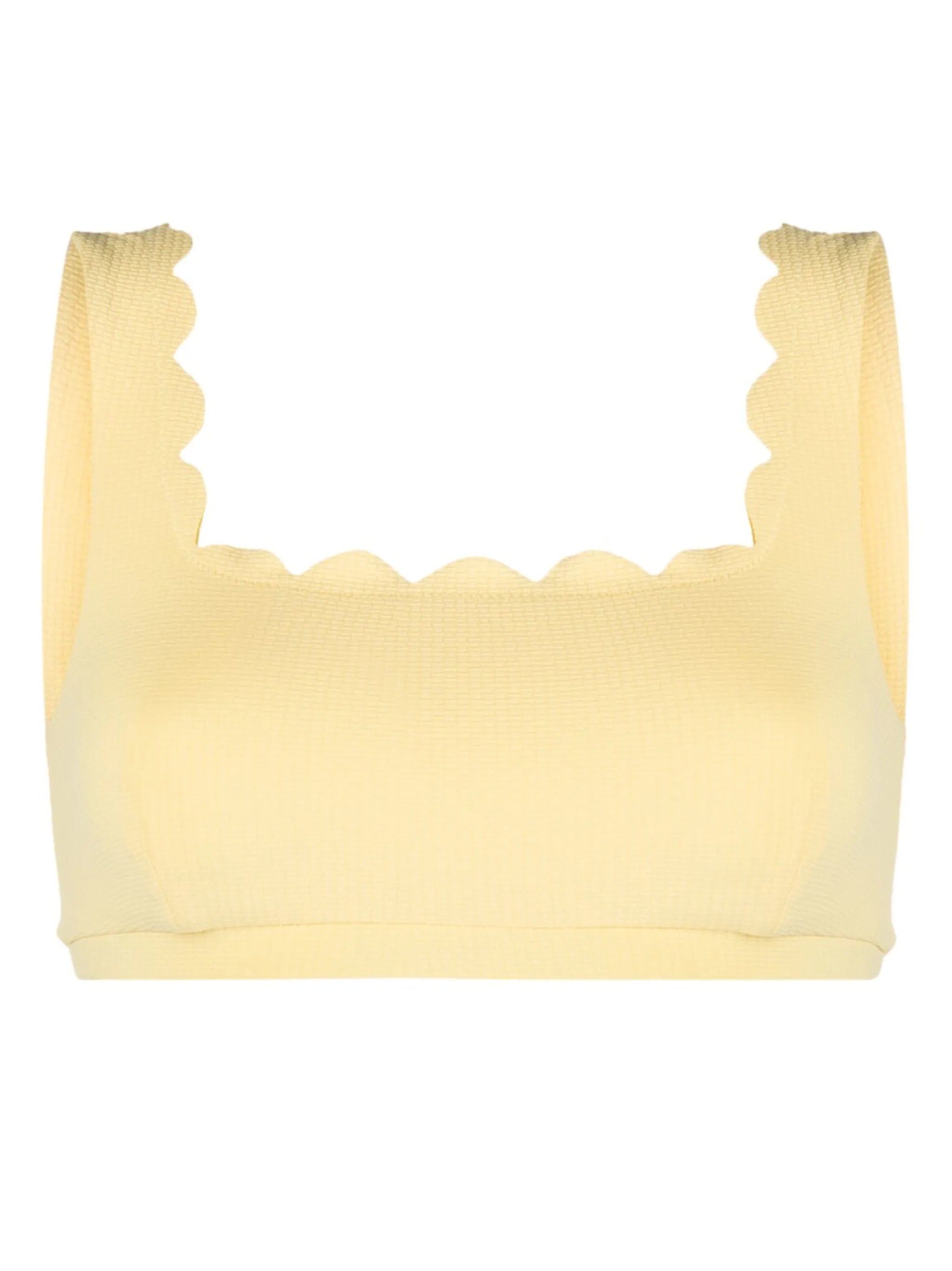 scallop-edge bikini top