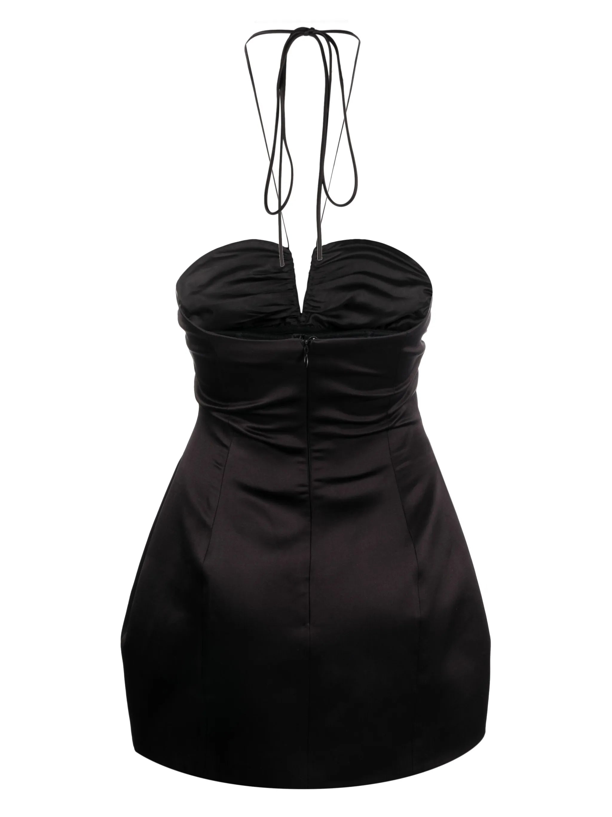 Balloon halterneck minidress